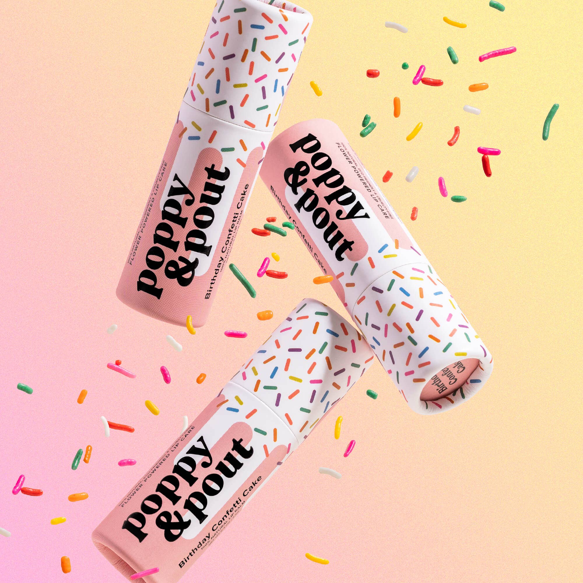 Lip Balm|| Birthday Confetti Cake - Pink