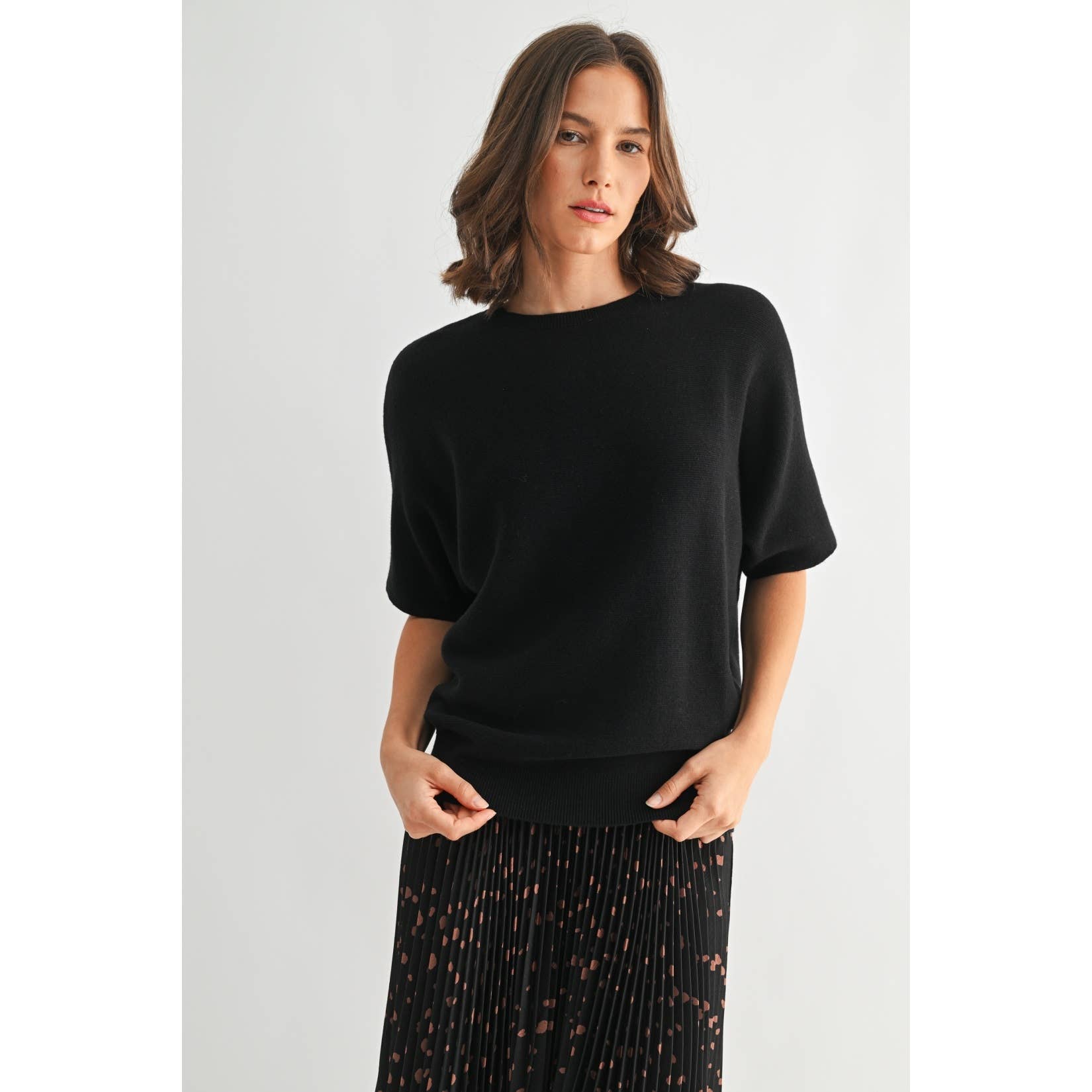 Dolman Sleeve Seater || Brown