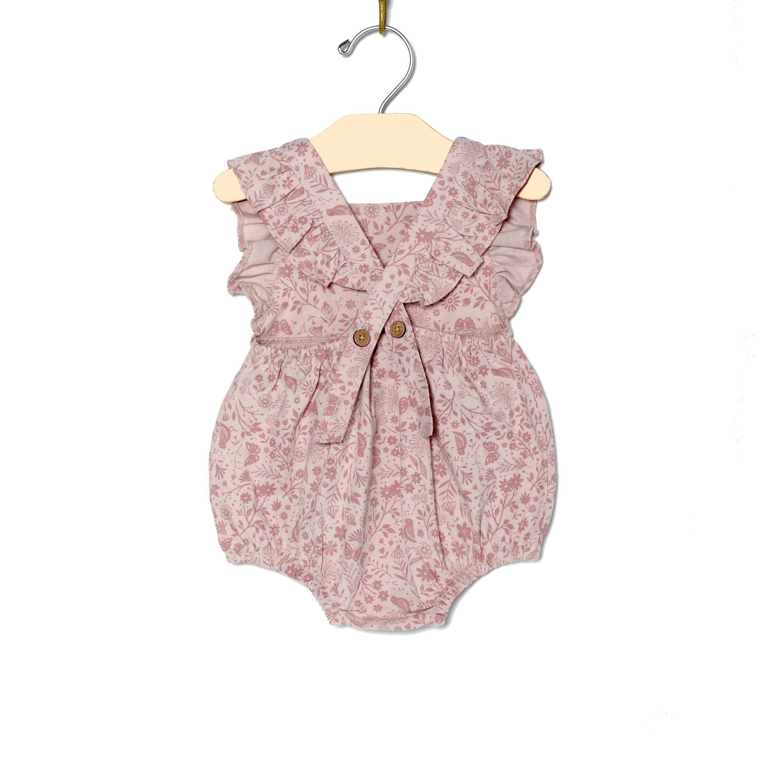 Overall Flutter Romper || Birds and Butterflies