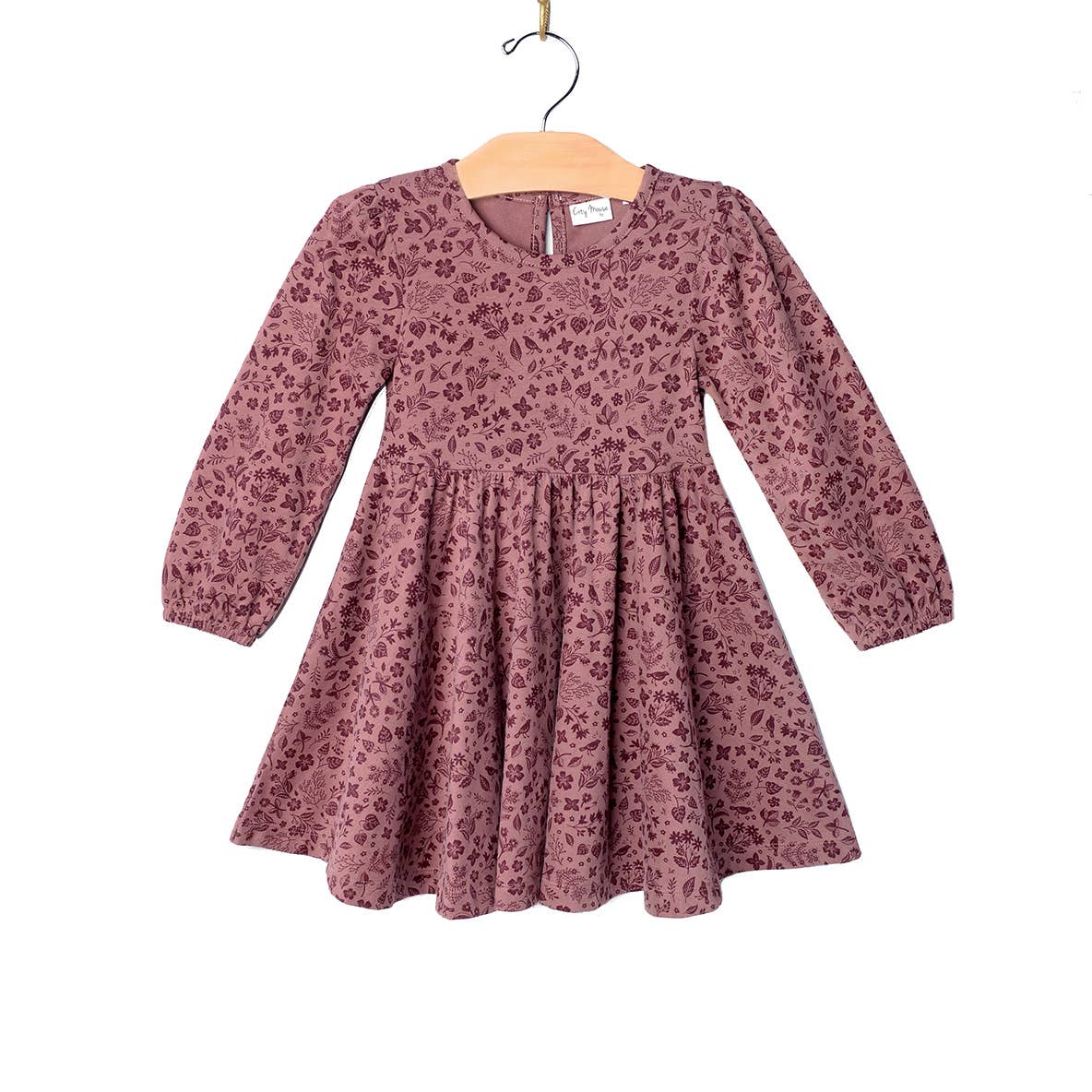 Twirl Dress | Fall Plum Birds - LAST ONE 6Y
