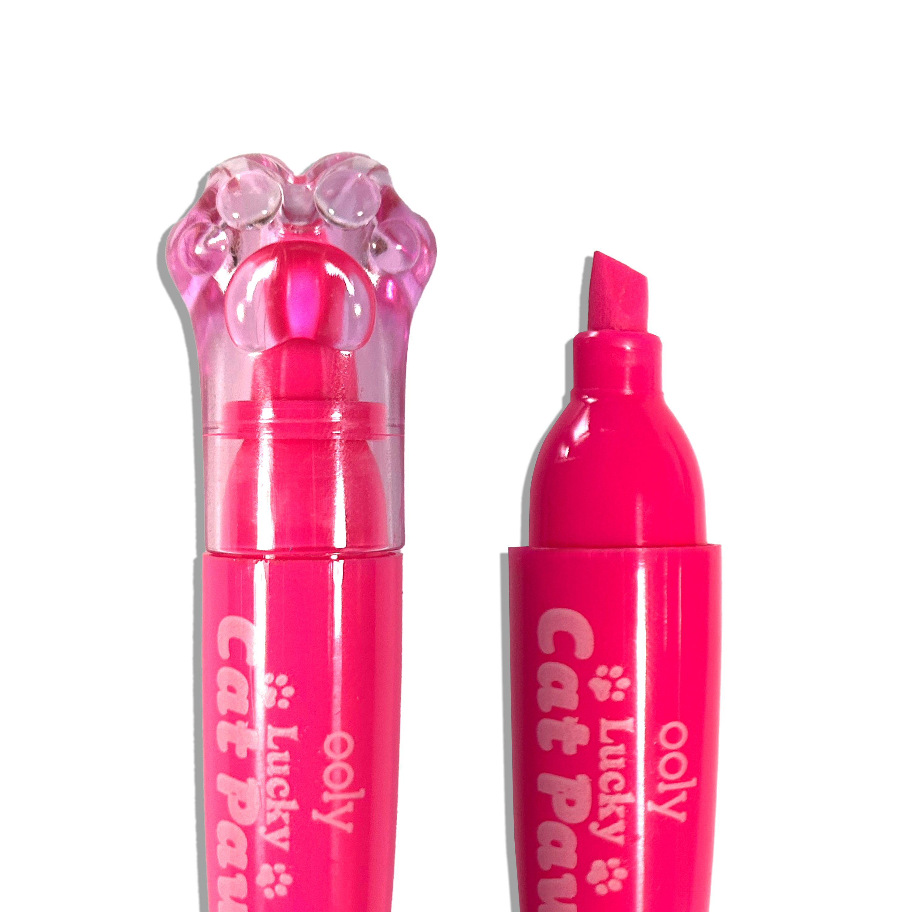 Lucky Cat Paw Neon Highlighters || Berry Scent