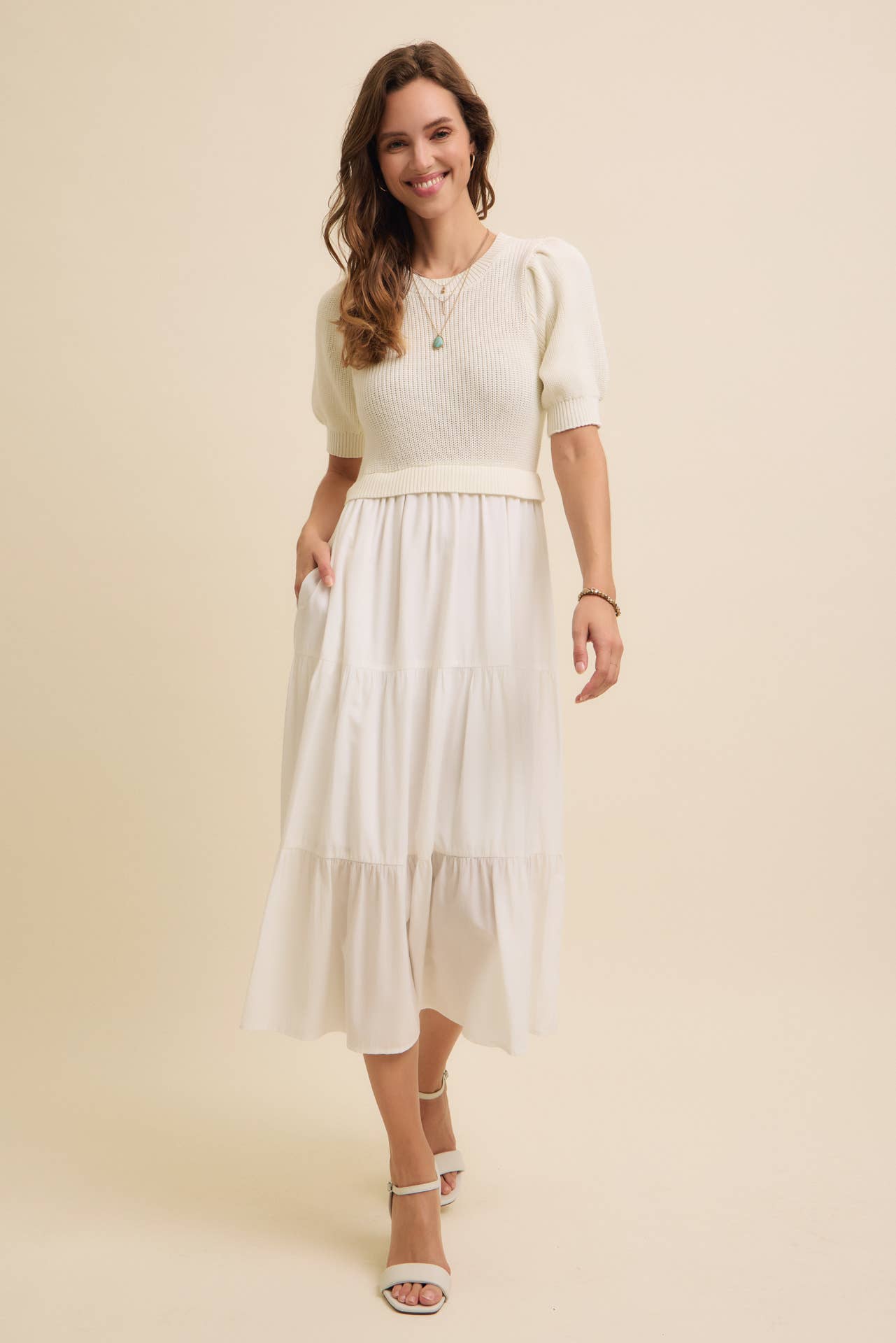 Elise Knit Midi Dress S