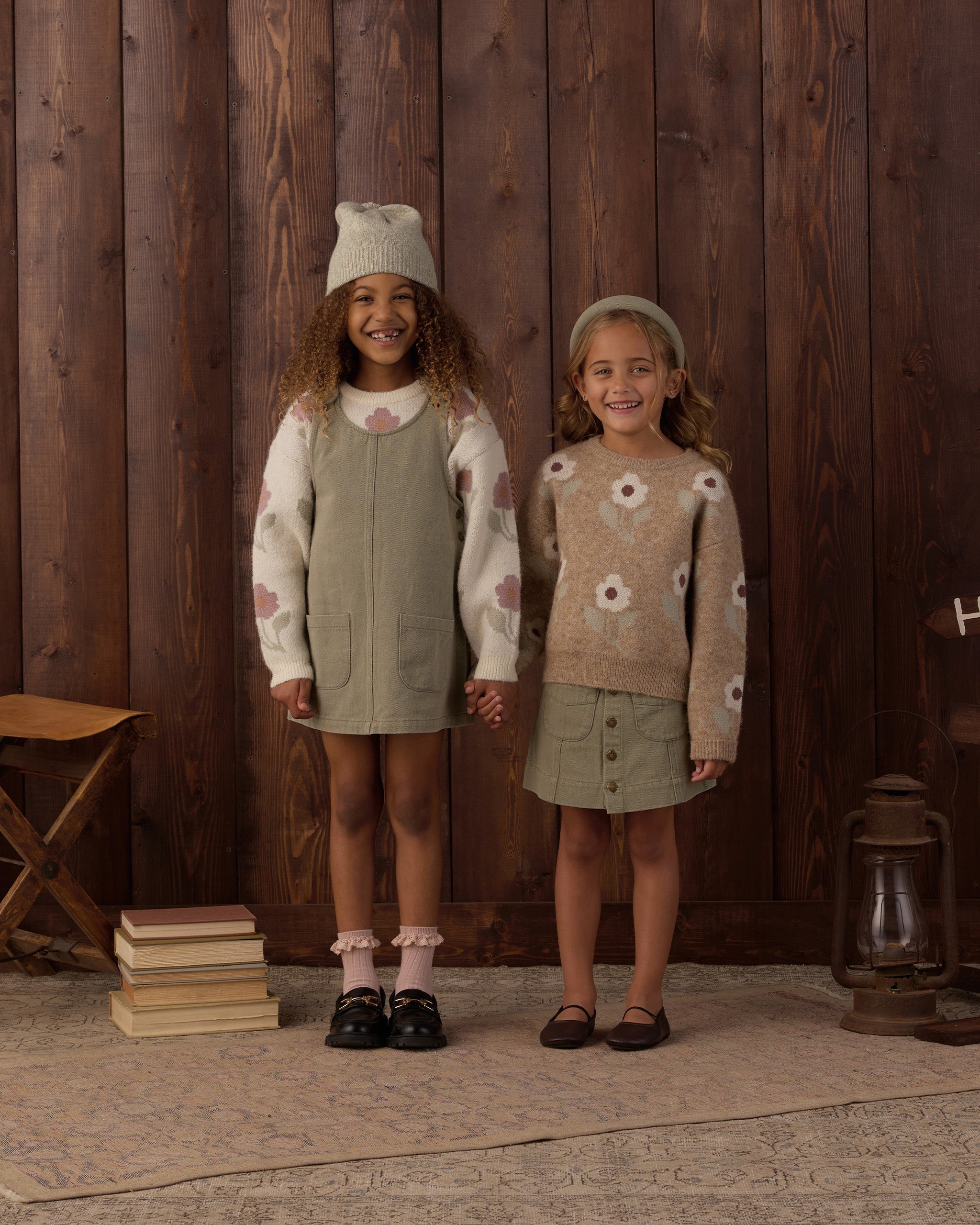 Odette Overall Dress || Dark Sage