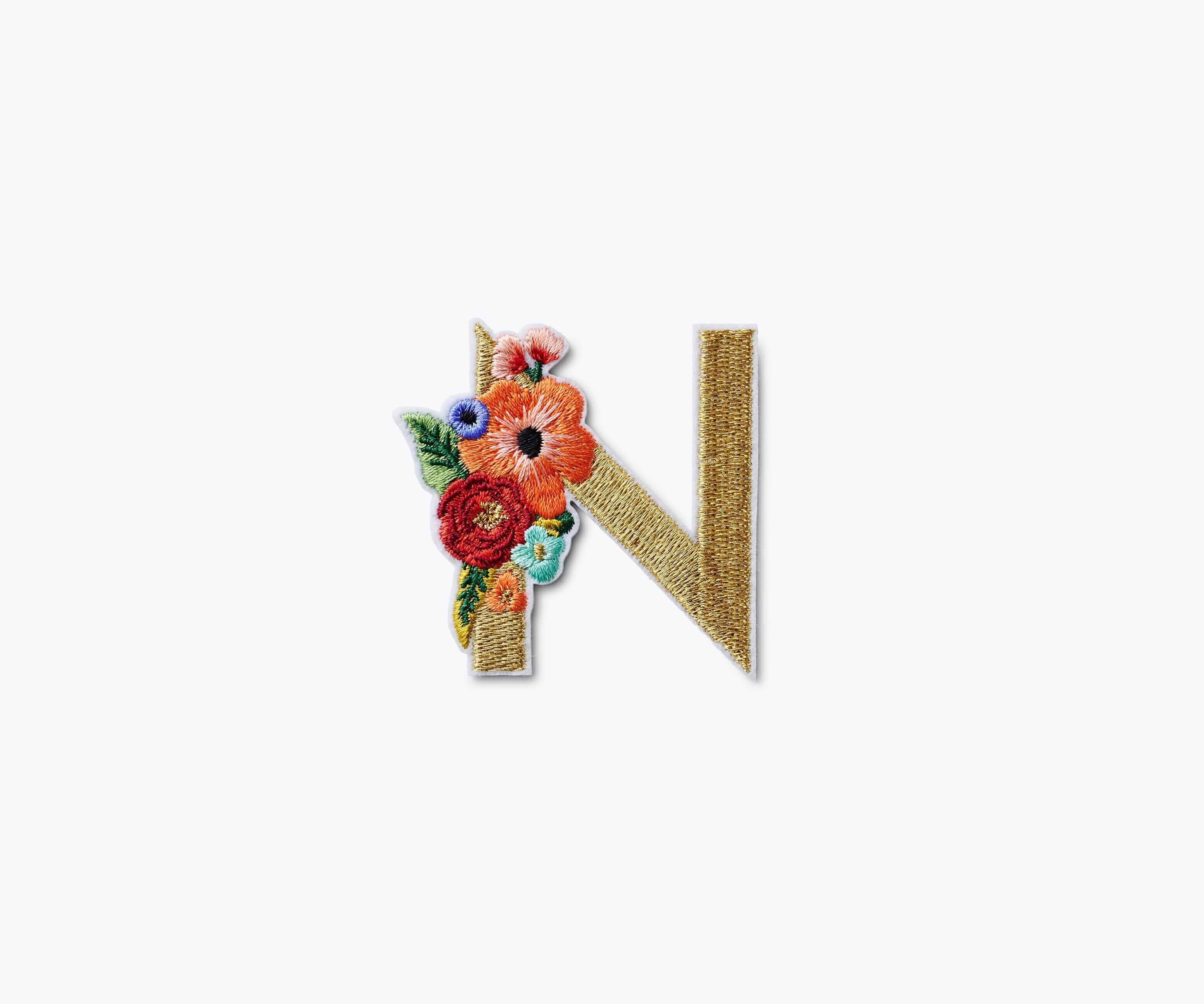Garden Party Monogram Patch