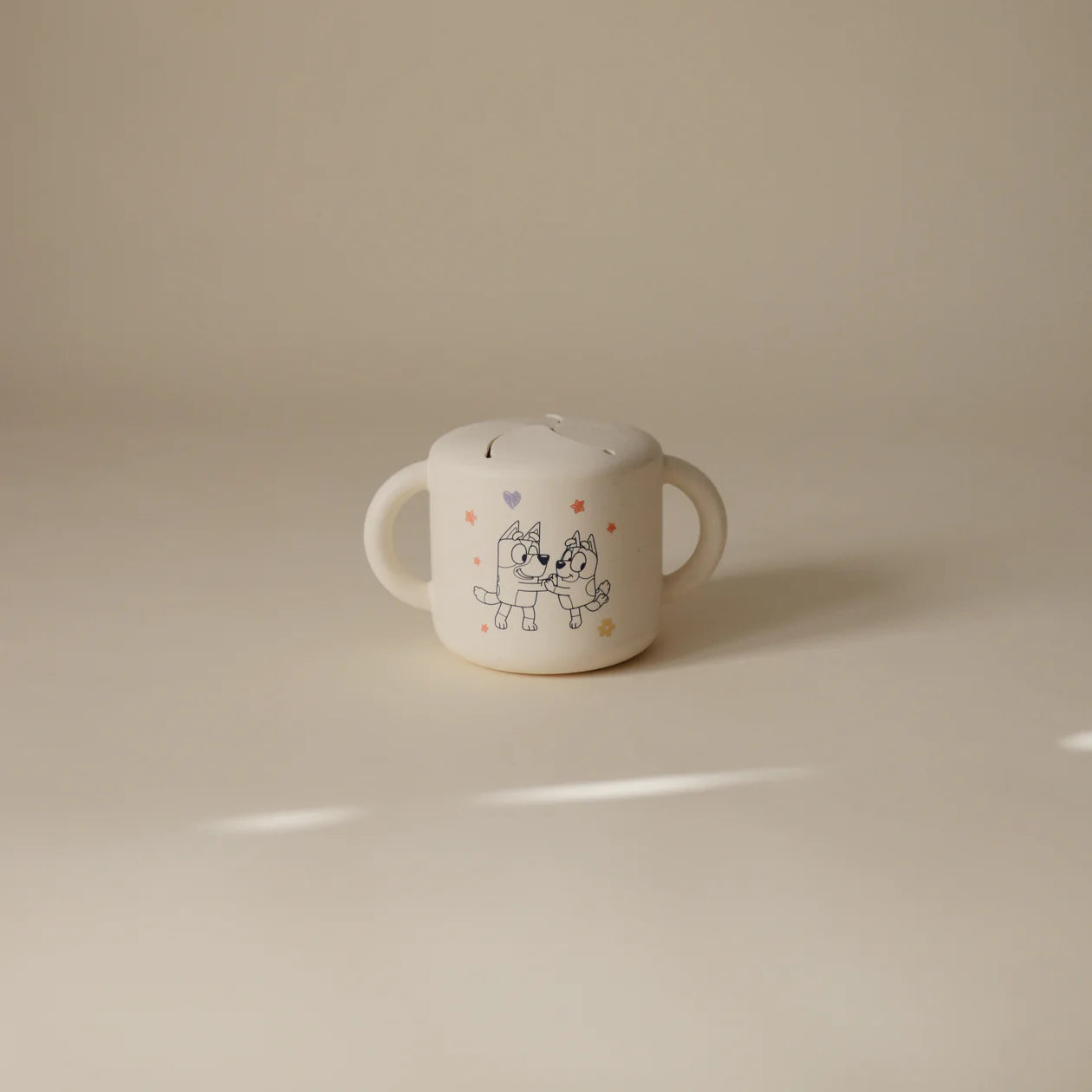 Bluey x Mushie Snack Cup || Bluey Ivory