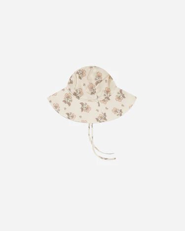 Floppy Sun Hat || Vintage Floral - LAST 0/6M & 6/12M
