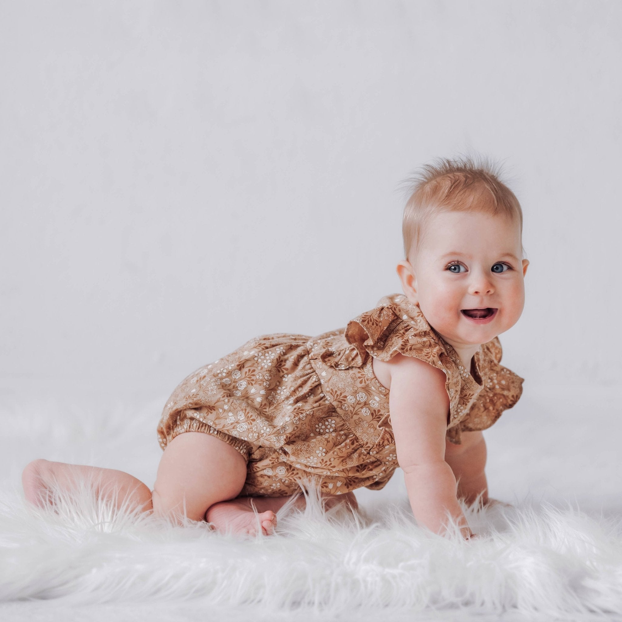 Flutter Front Romper || Tulips