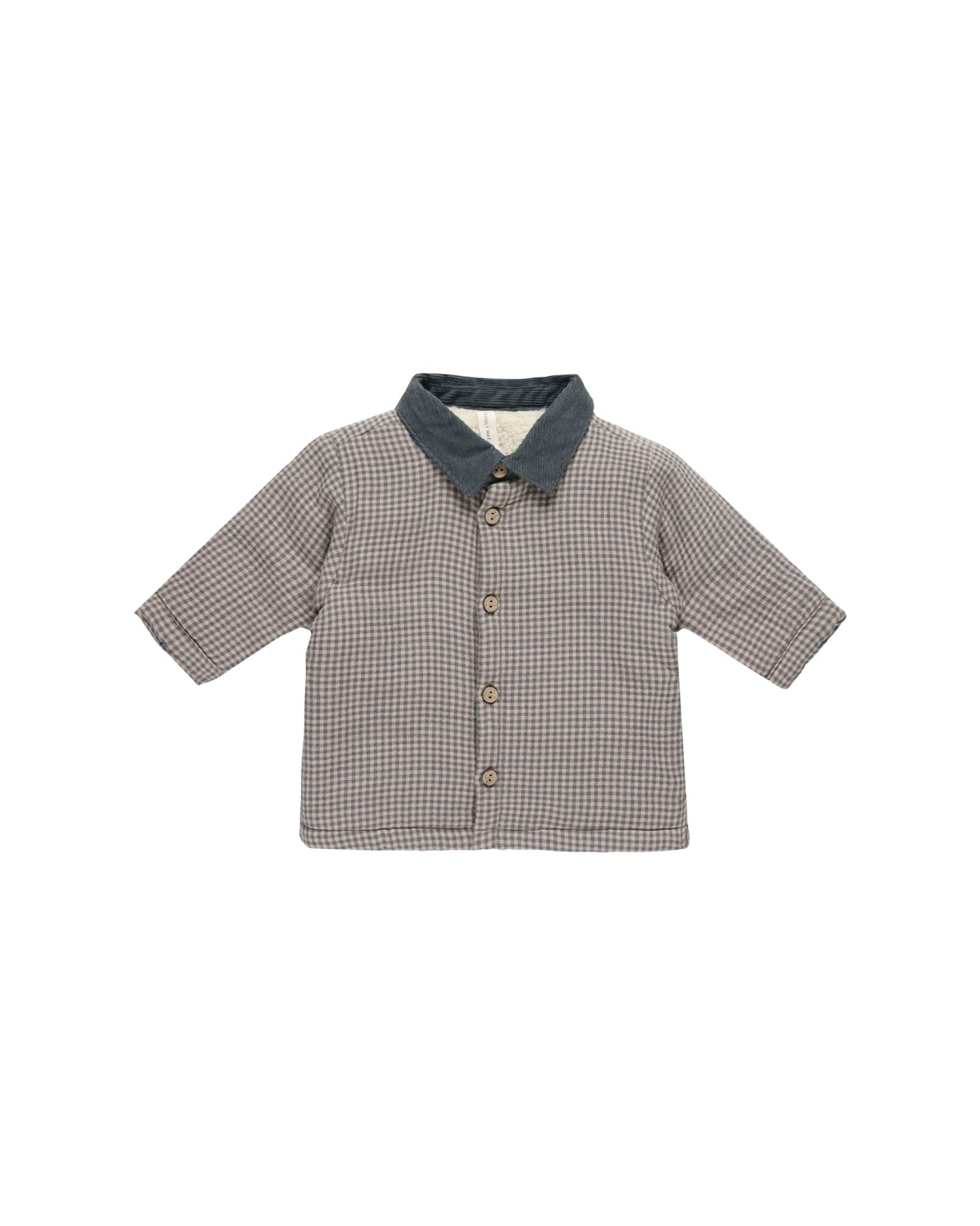 Ford Jacket || Indigo Gingham - LAST 0/3M & 3/6M