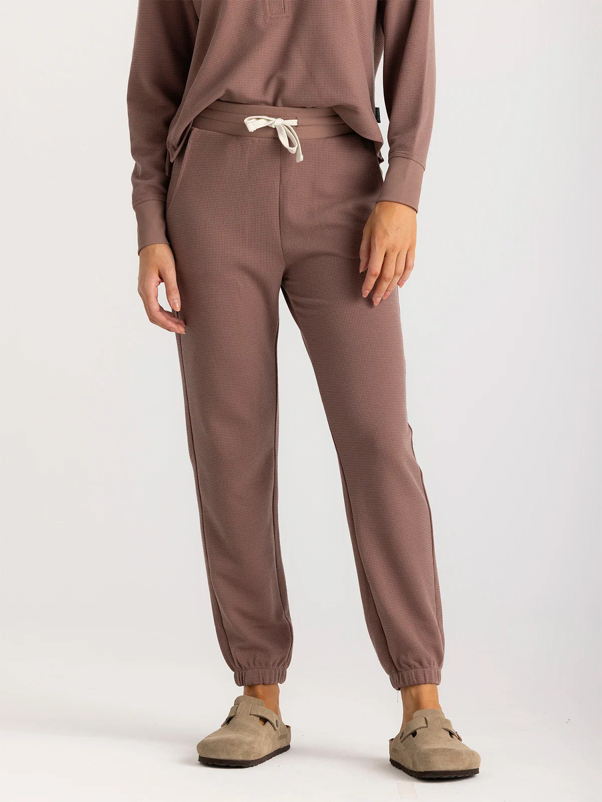 Women's Waffle Jogger || Fig