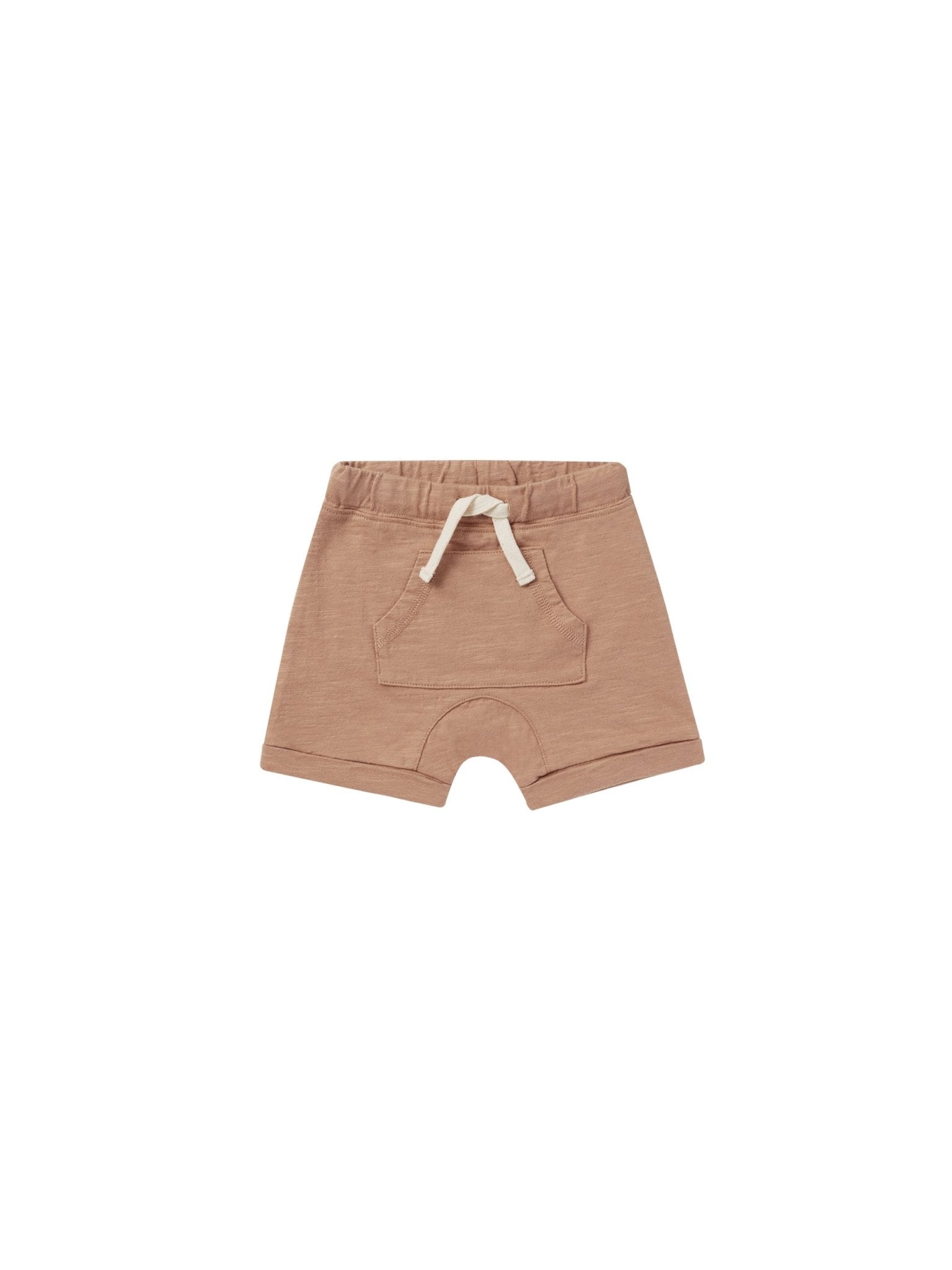 Front Pouch Short || Clay