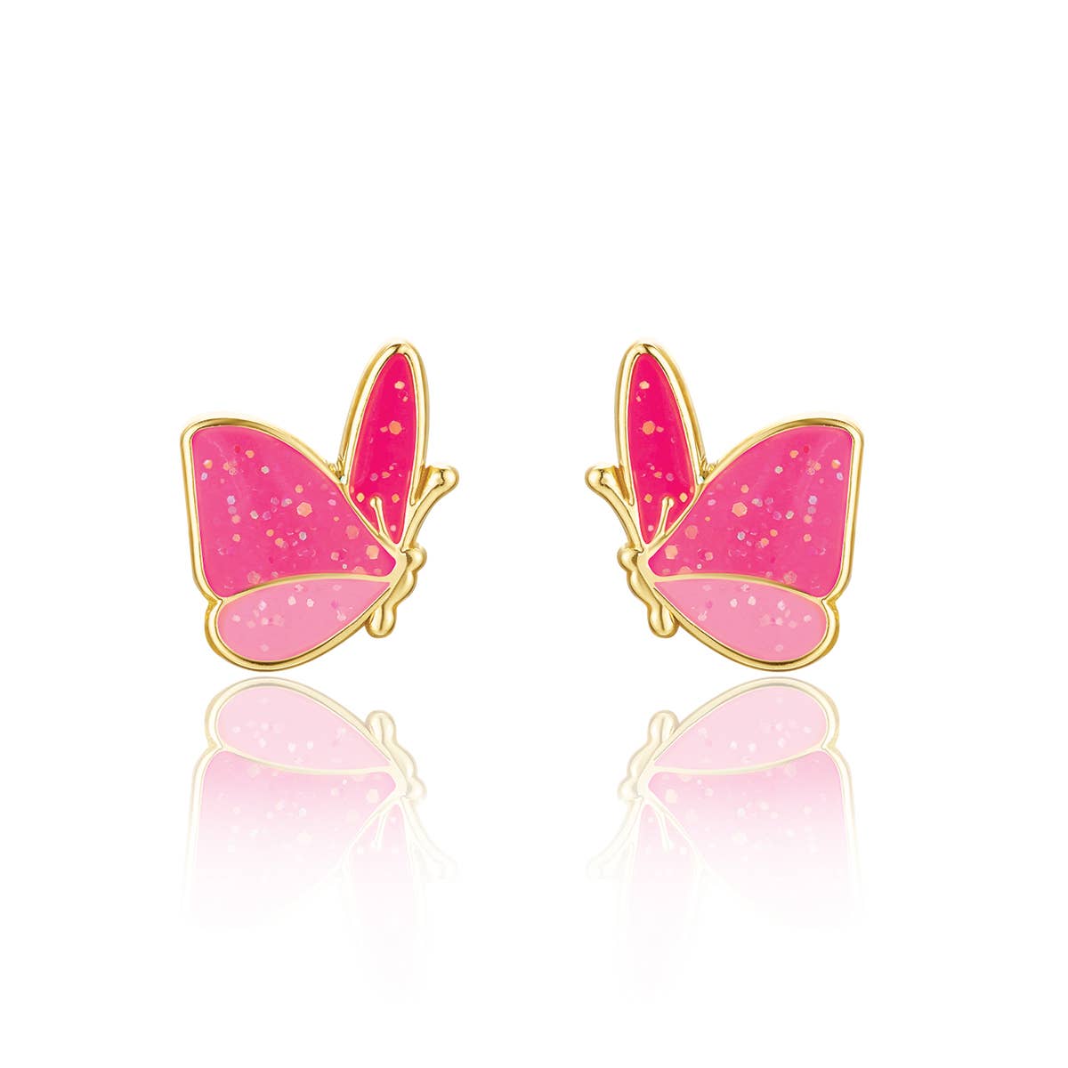 Glitter Butterfly Earrings (Studs)