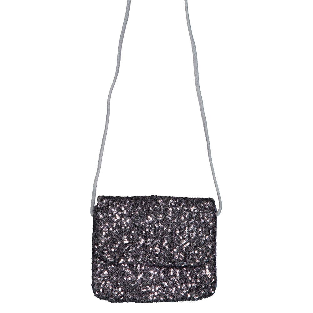 Handbag - Gray sequins
