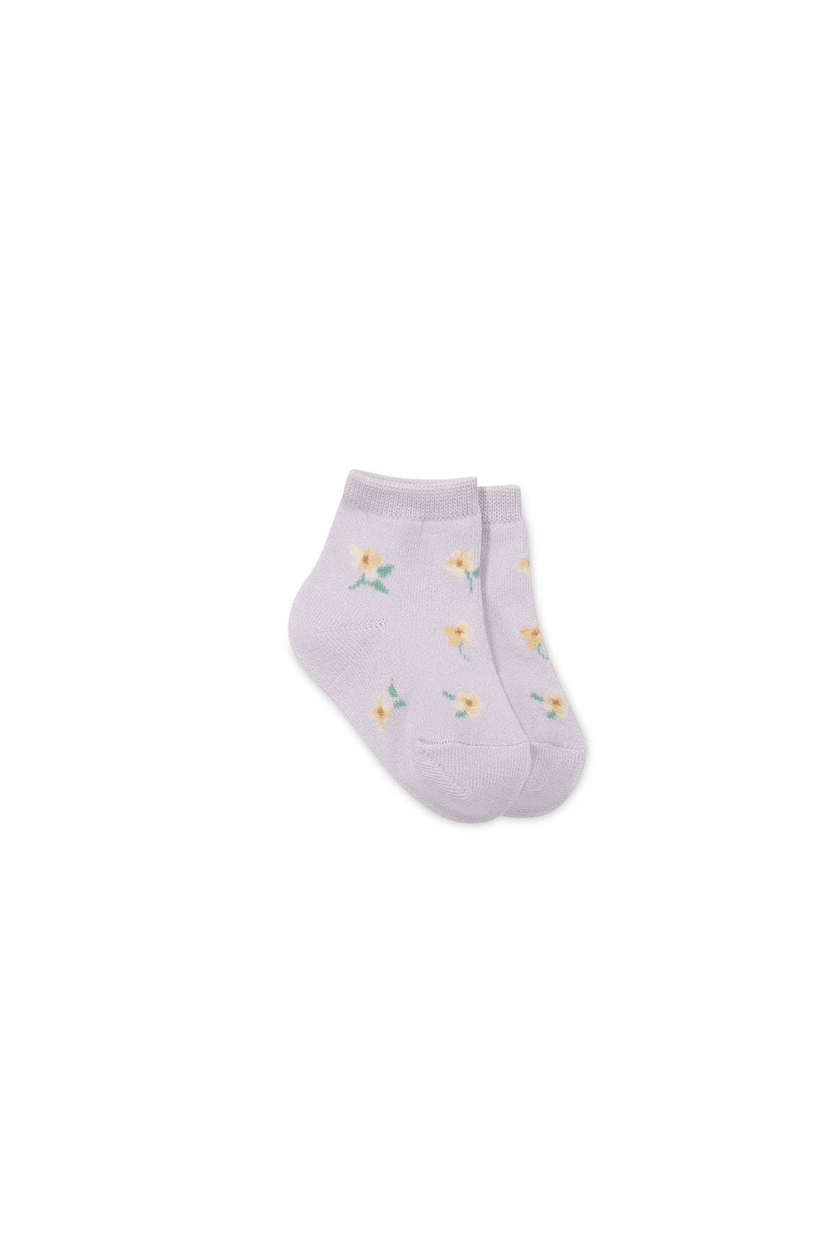 Harlow Sock || Simple Flowers Lilac