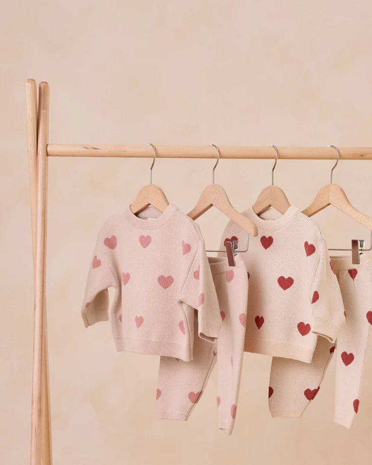 Heart Knit Sweater || Natural
