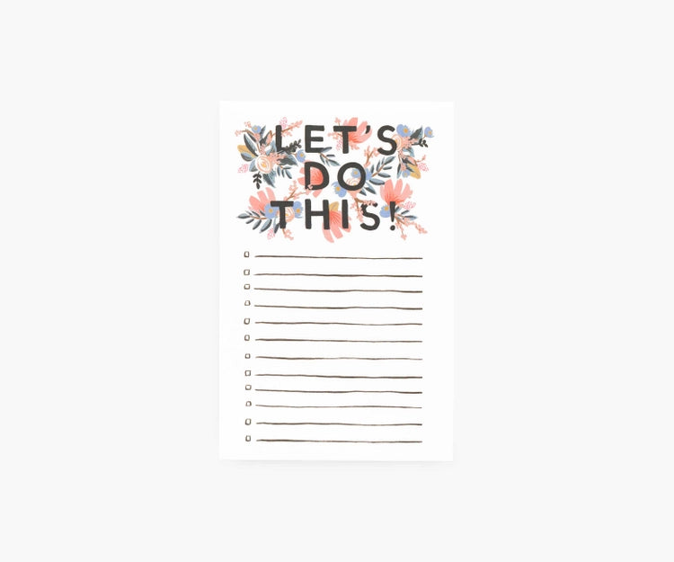 Checklist Notepad | Let’s Do This