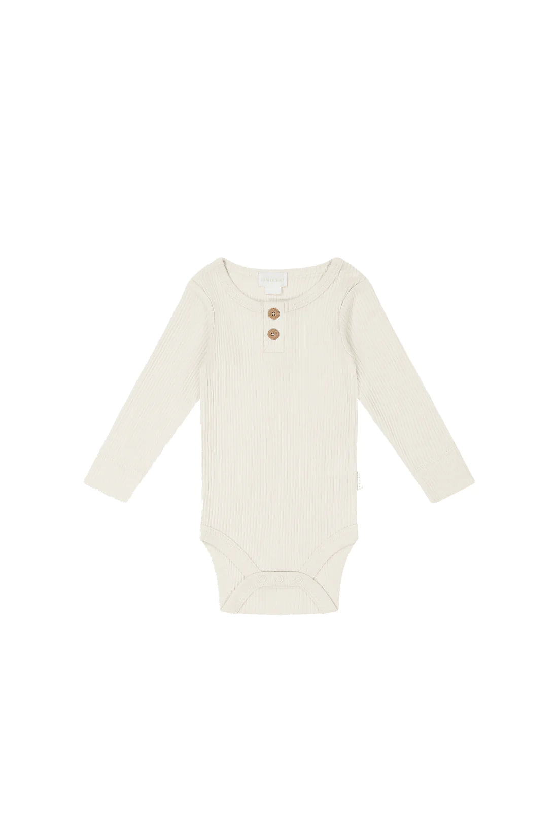 Cotton Modal Long Sleeve Bodysuit | Marshmallow