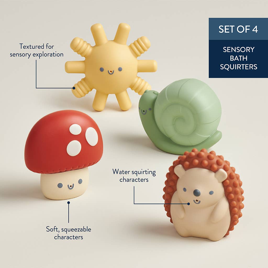 Itzy Squirt™ 4 - pack of Soft Bath Toys