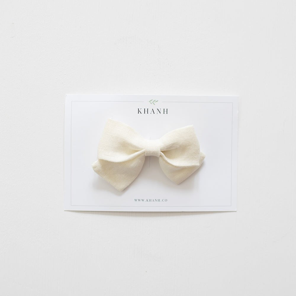 Ivory | Medium Sailor Bow
