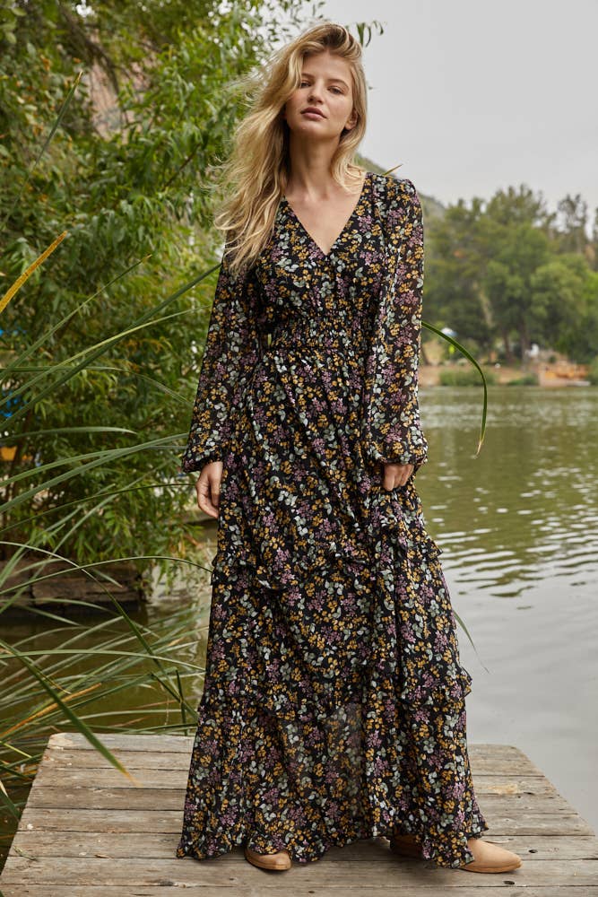 Kailey V - neck Maxi Dress