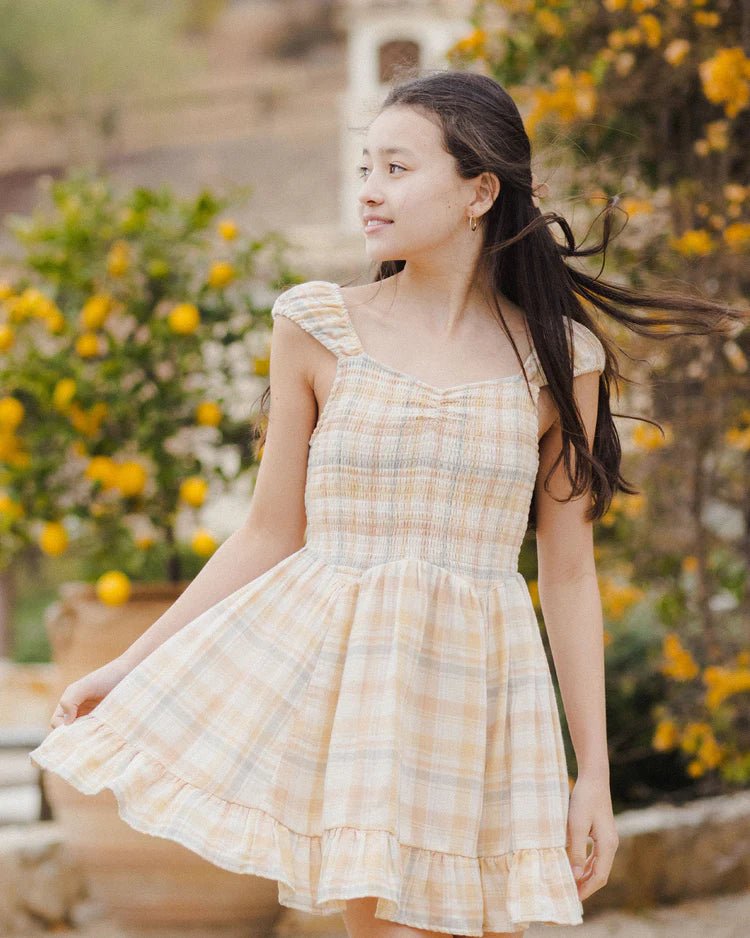 Kalina Dress || Pastel Plaid