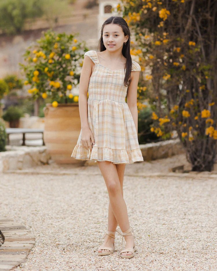 Teen Kalina Dress | Pastel Plaid