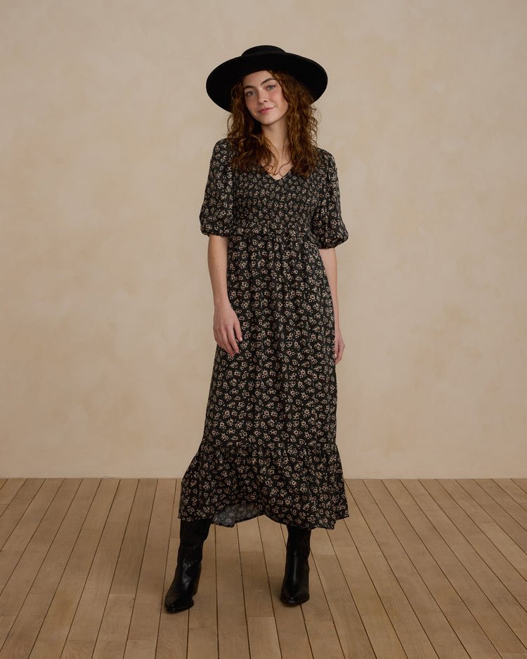 Kate Dress || Dark Floral - LAST ONE XS