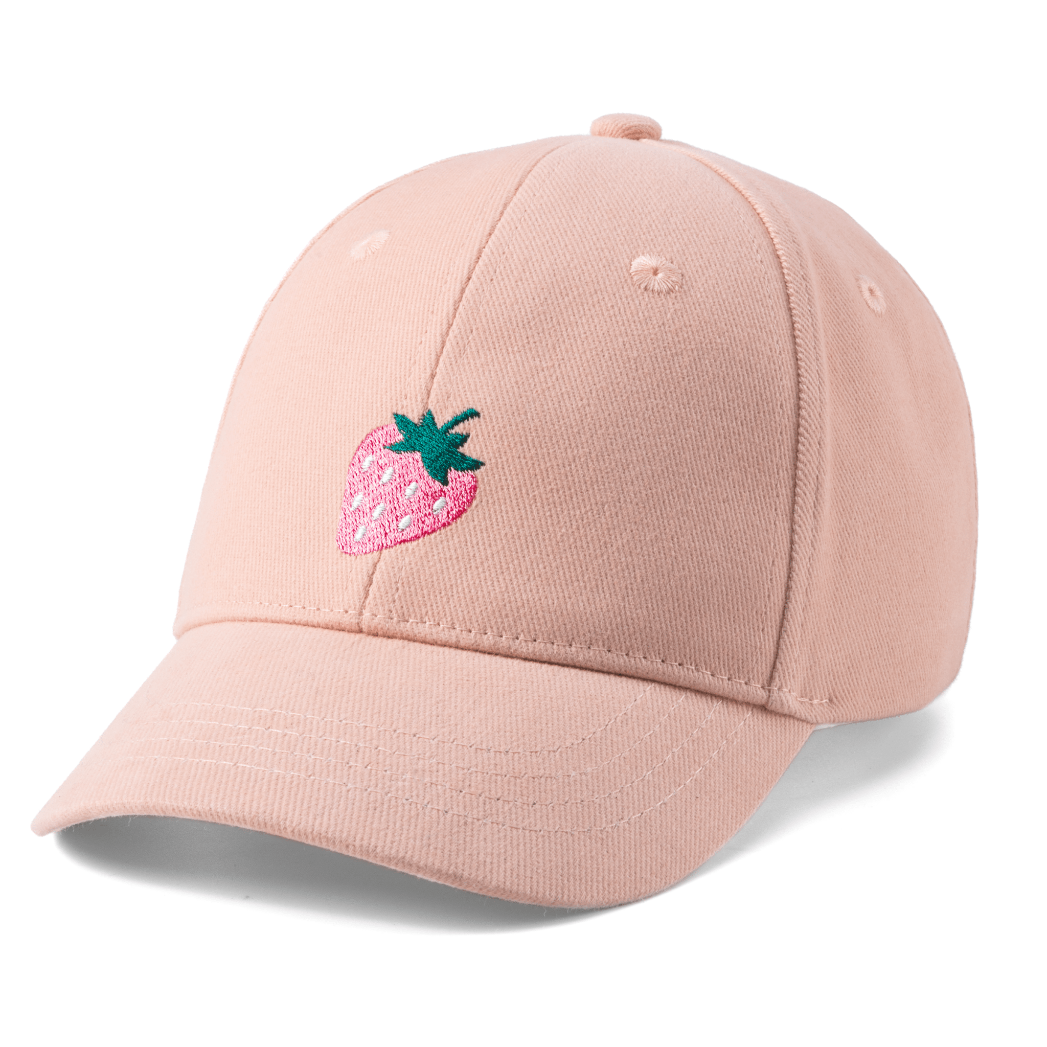Kids Baseball Hat - Pink Strawberry