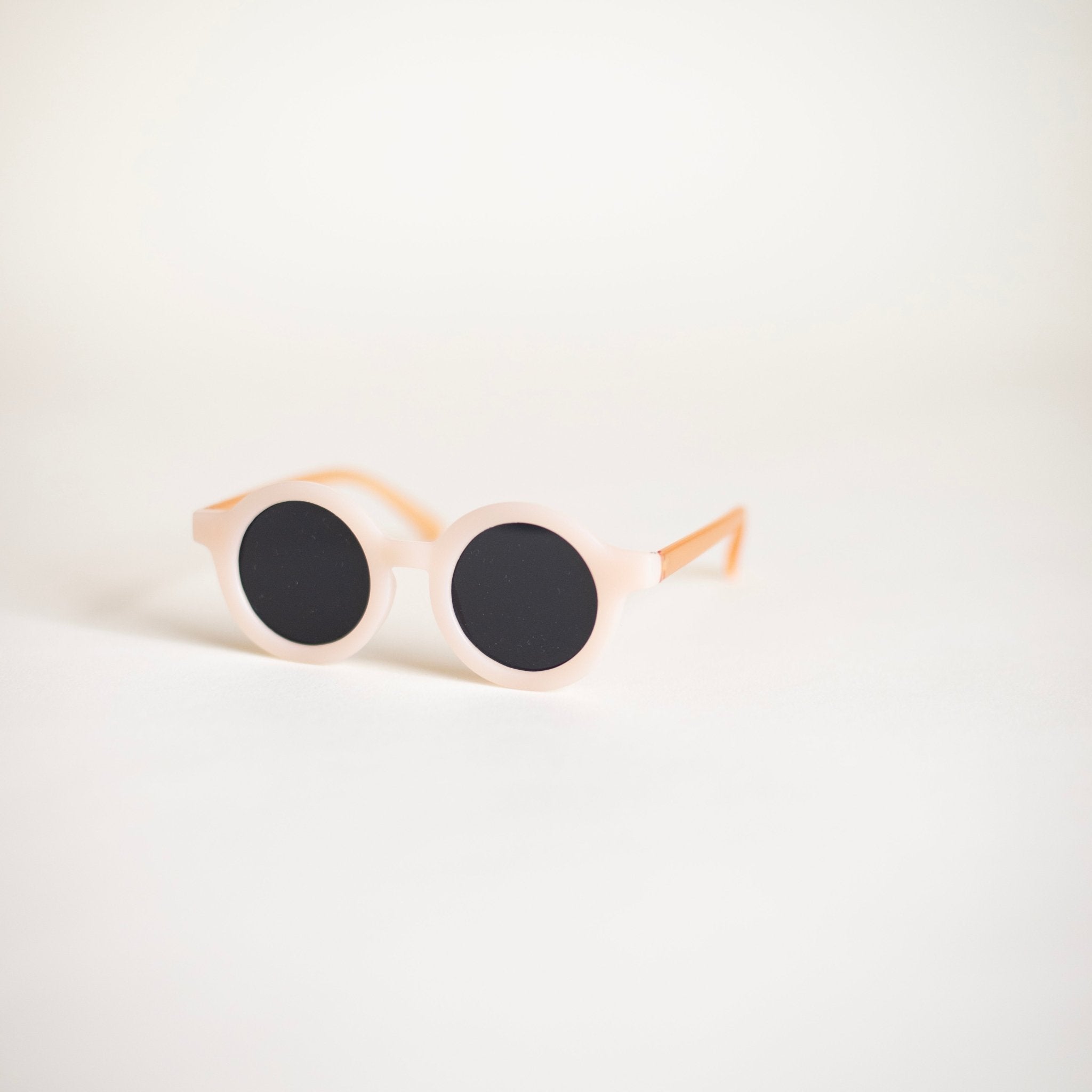 Kids Toddler Round Sunglasses - Clear Peach