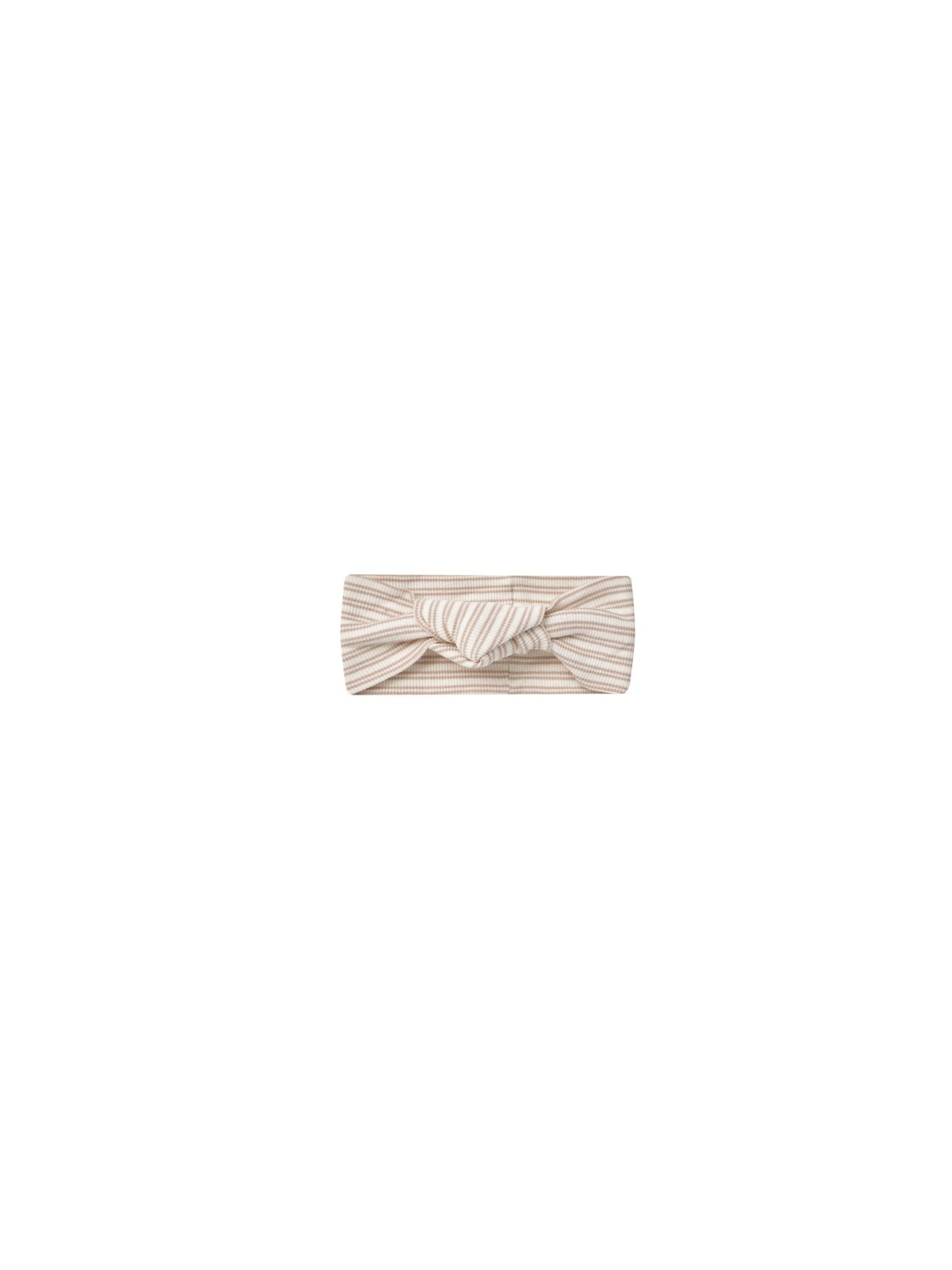 Knotted Headband || Oat Stripe