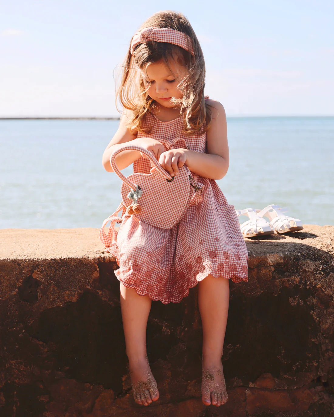 Knotted Headband || Poppy Gingham