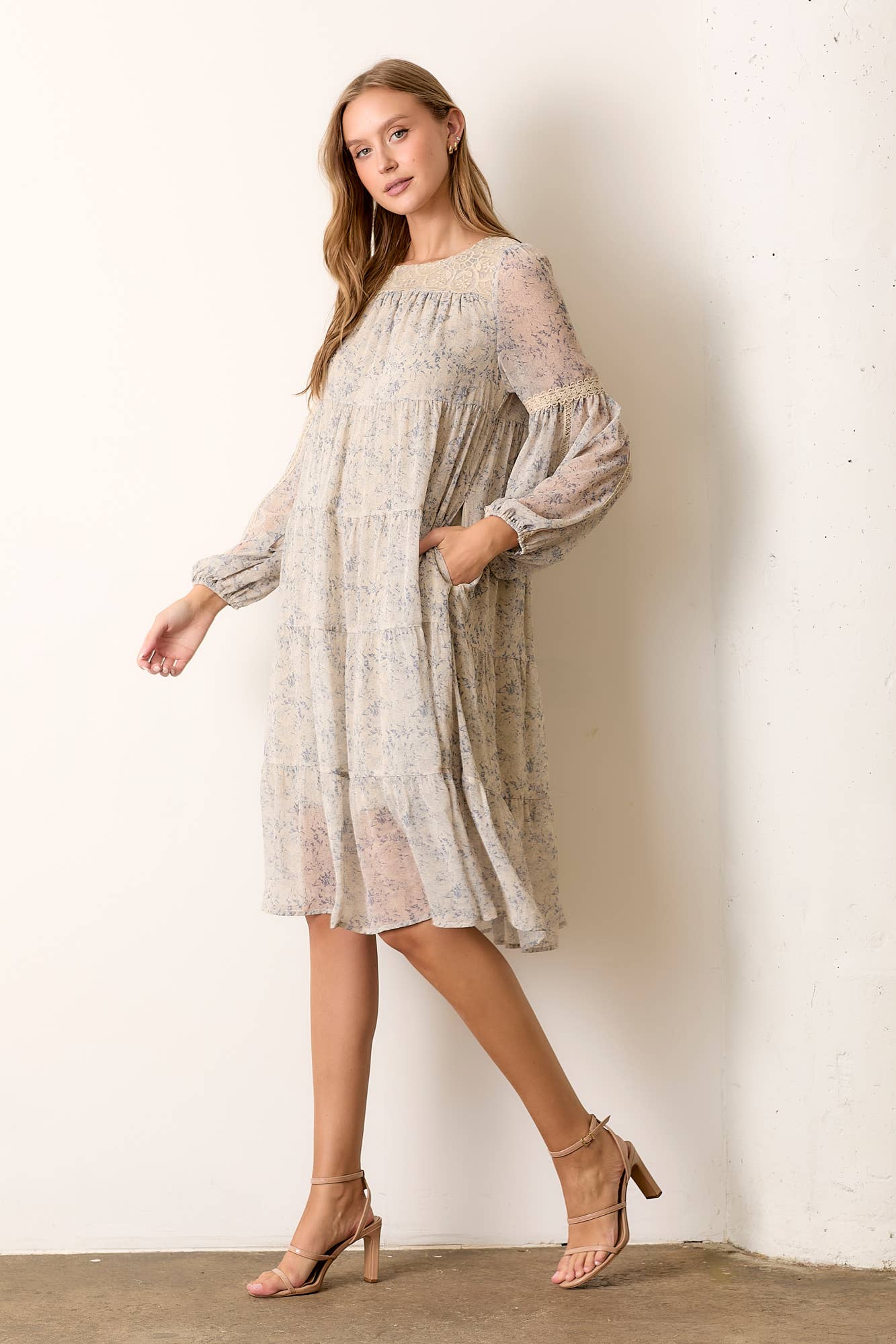 KRISTEN FLORAL MIDI DRESS