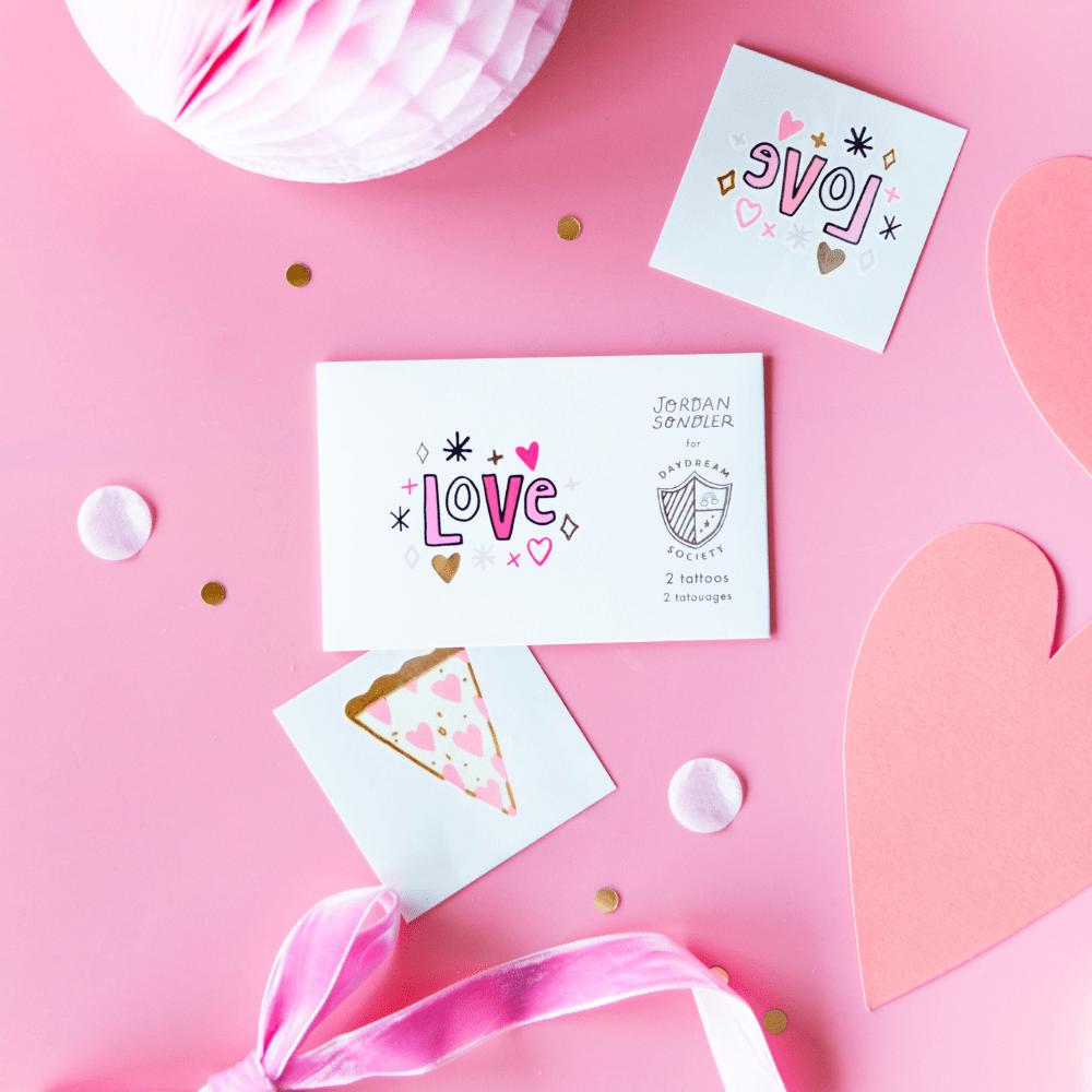 Love Notes Temporary Tattoos - 2 Pk