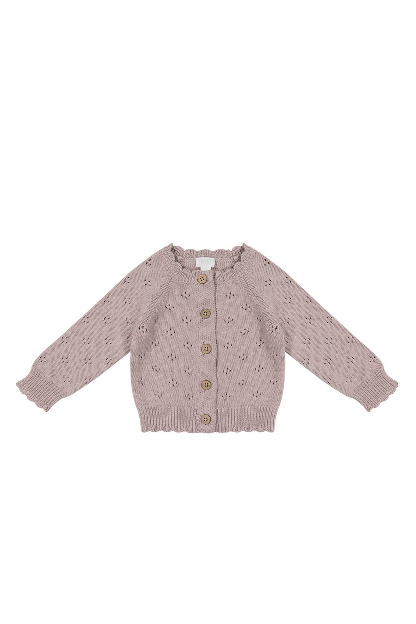 Maisie Cardigan - Dusty Lilac Marle