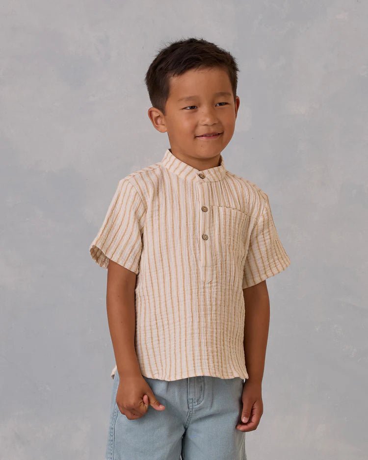 Mason Shirt || Marigold Stripe