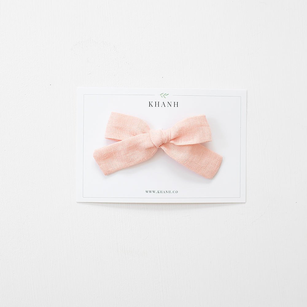 Melon | Medium Hand Tied Bow