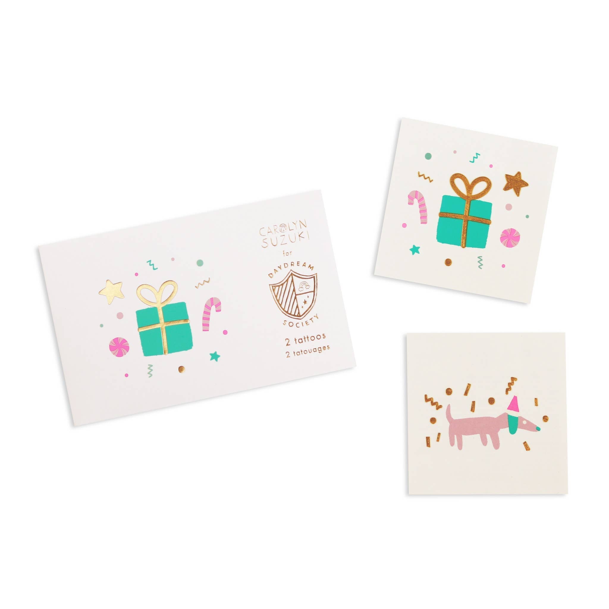 Merry + Bright Temporary Tattoos - 2 Pk.