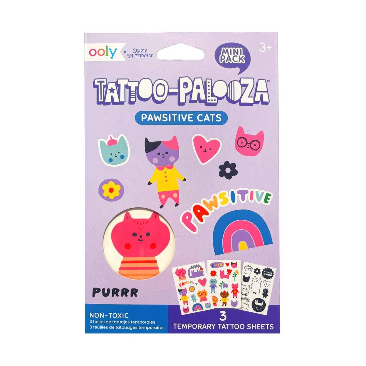 Mini Tattoo Palooza Temporary Tattoos X Suzy | Pawsitive Cat