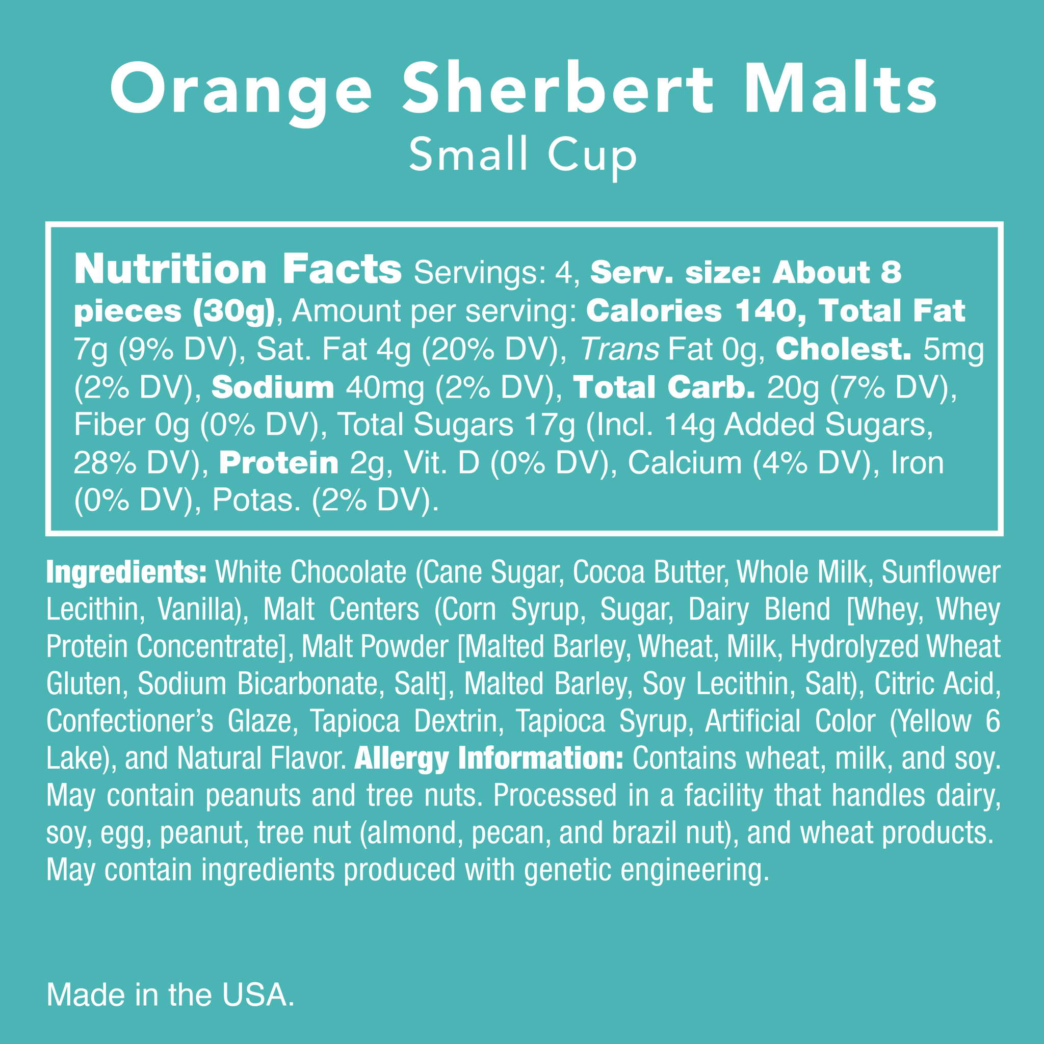 Orange Sherbet Malts - Khanh