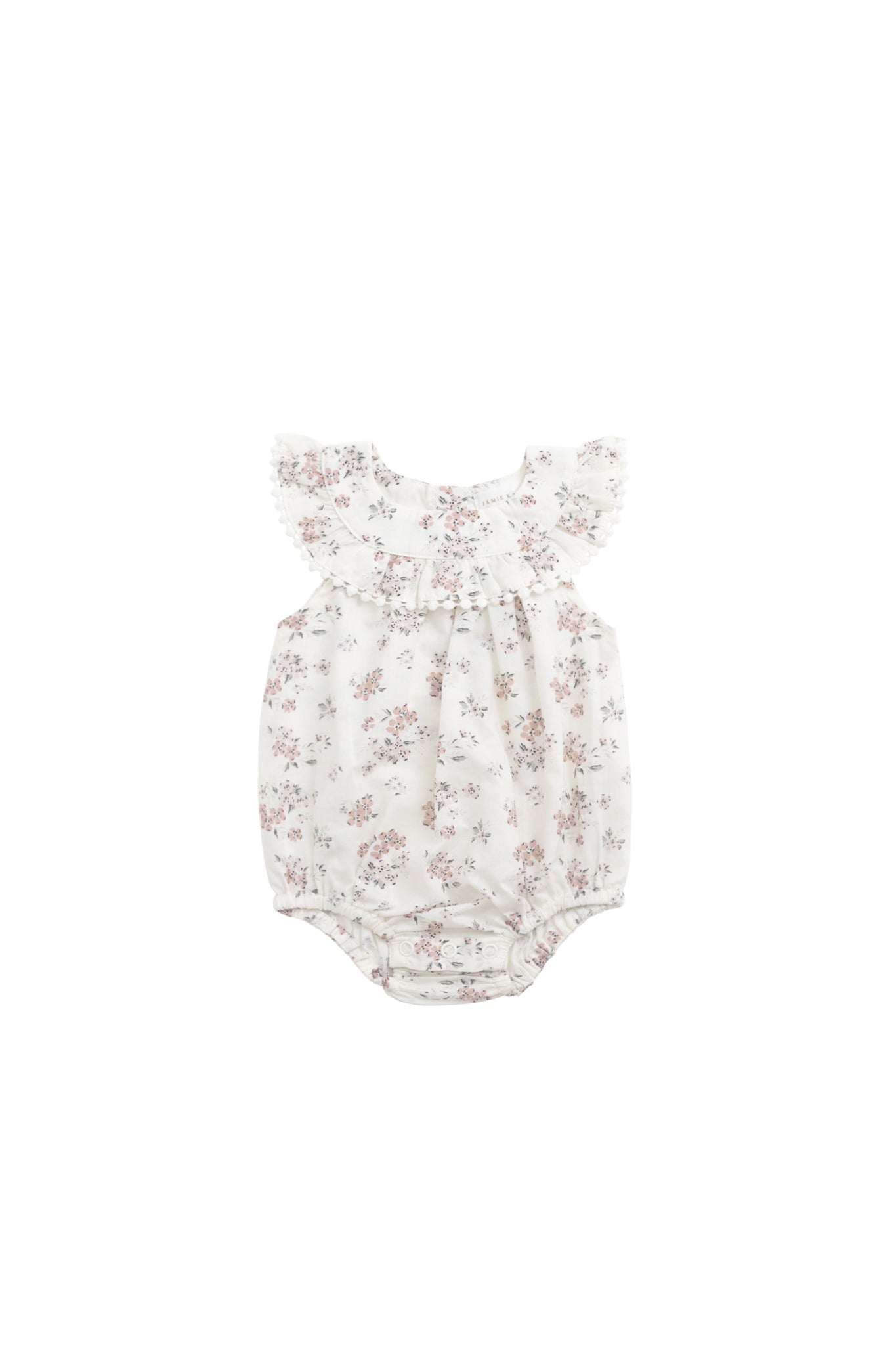 Organic Cotton Annabella Romper || Selena Blush