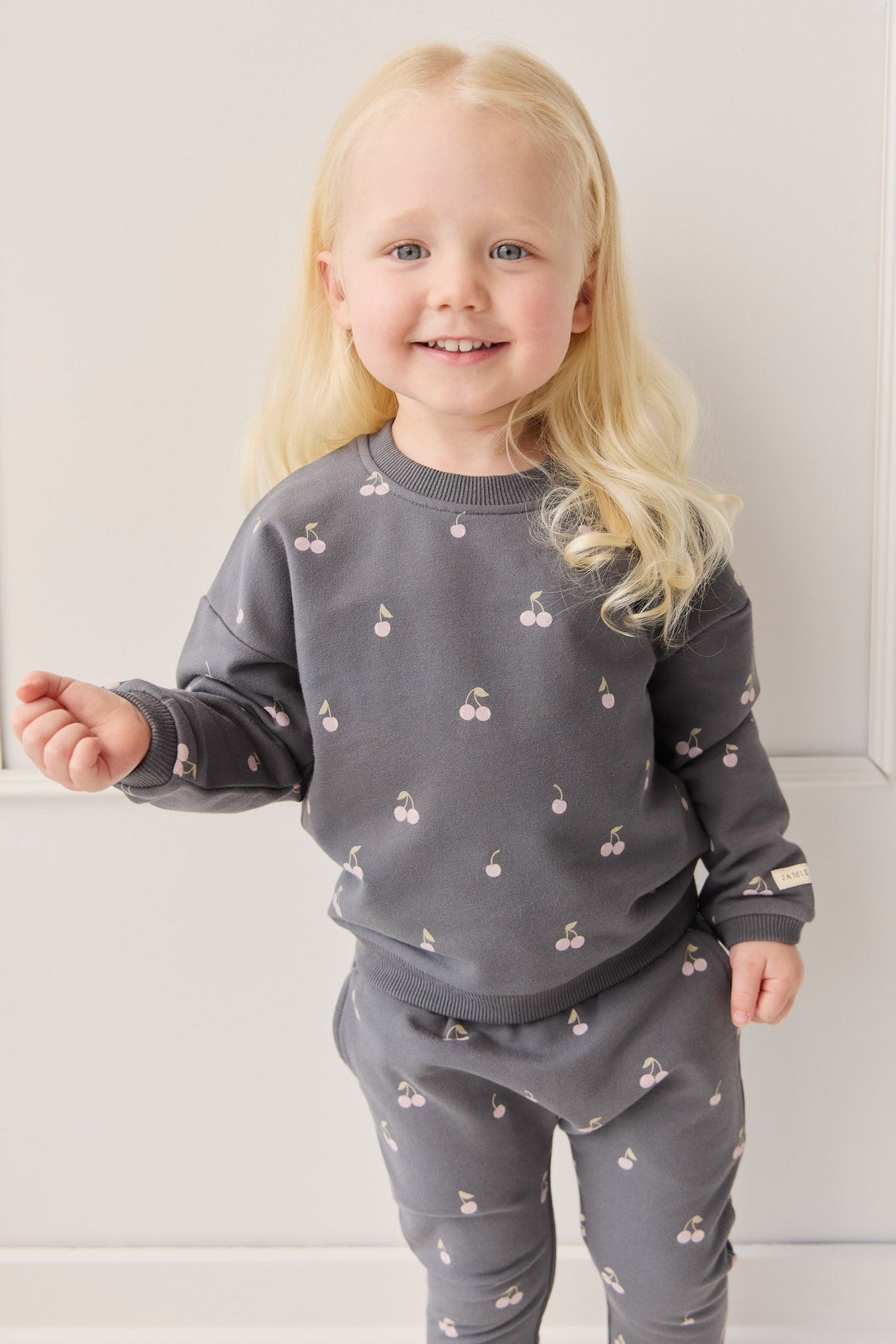 Organic Cotton Bobbie Sweatshirt || Cherry Love Lava