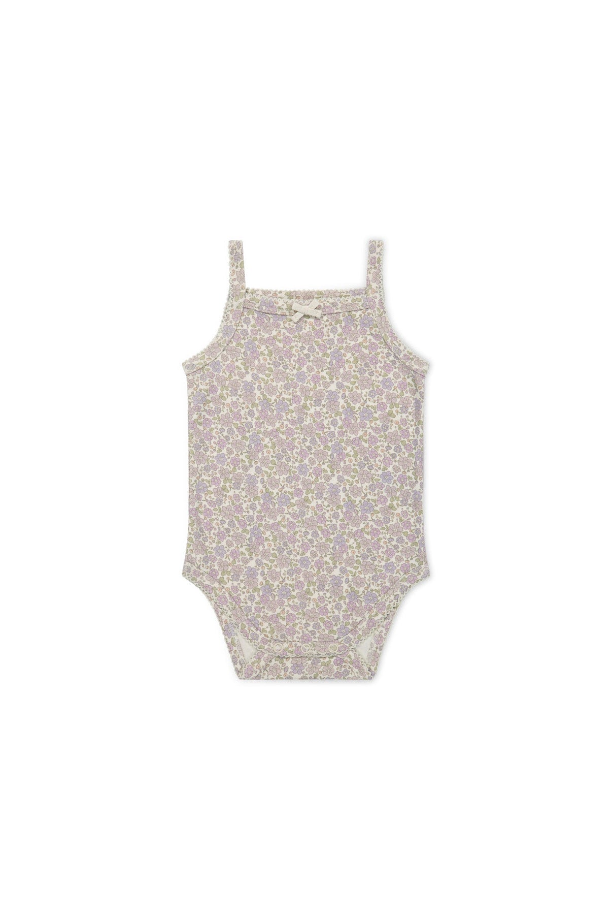 Organic Cotton Bridget Singlet Bodysuit || Chloe Lavender