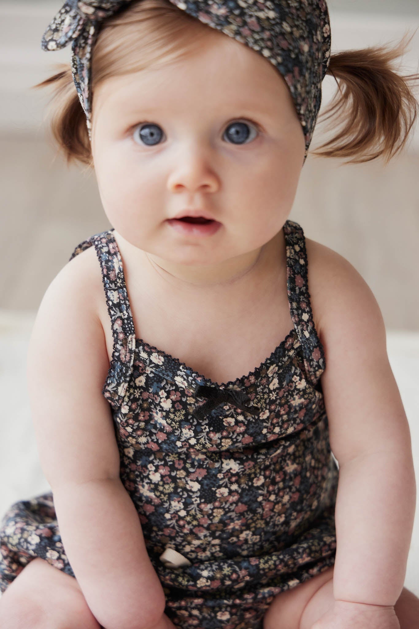 Organic Cotton Bridget Singlet Bodysuit - Winter Beauty - Khanh