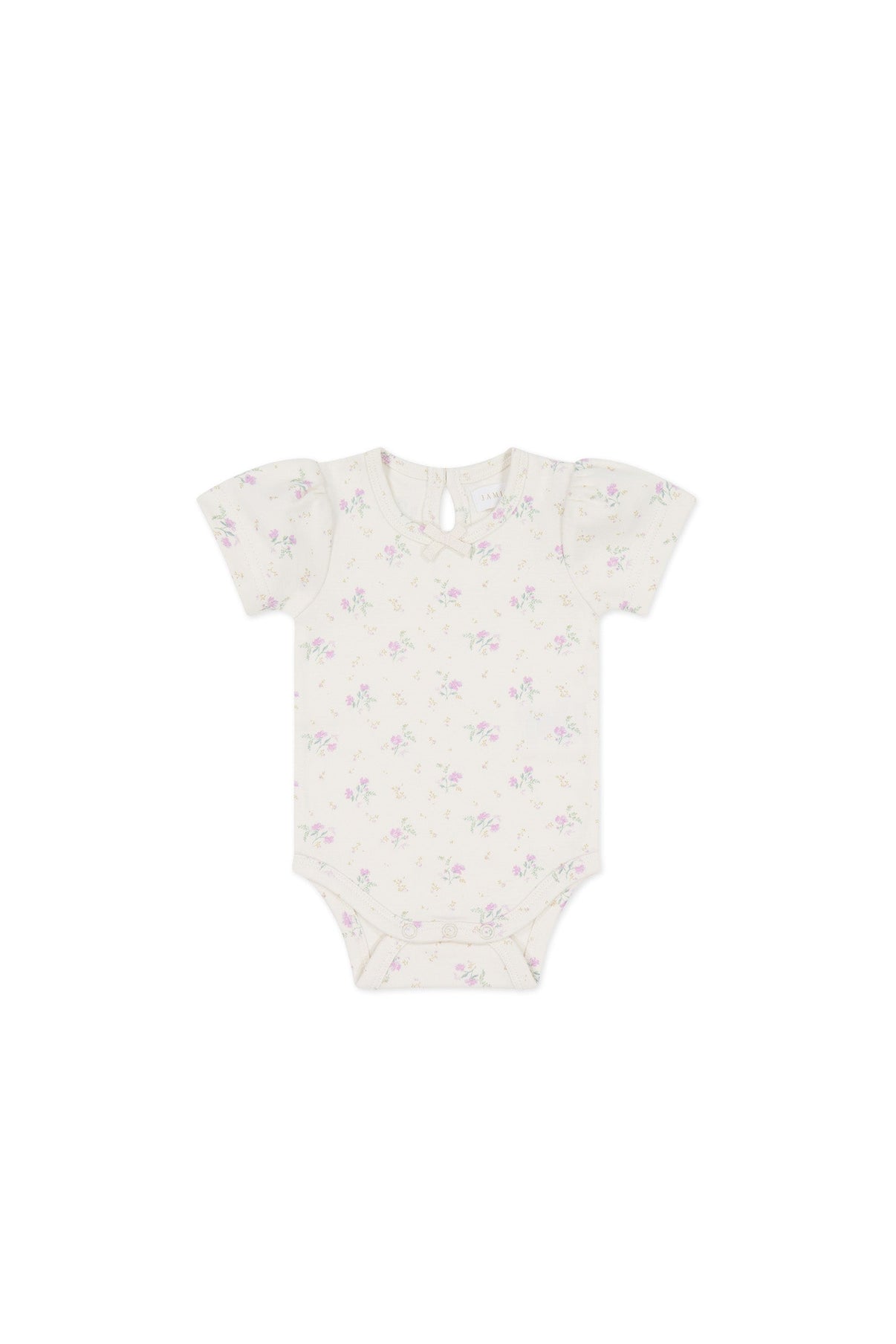 Organic Cotton Cap Sleeve Bodysuit || Thelma Orchid