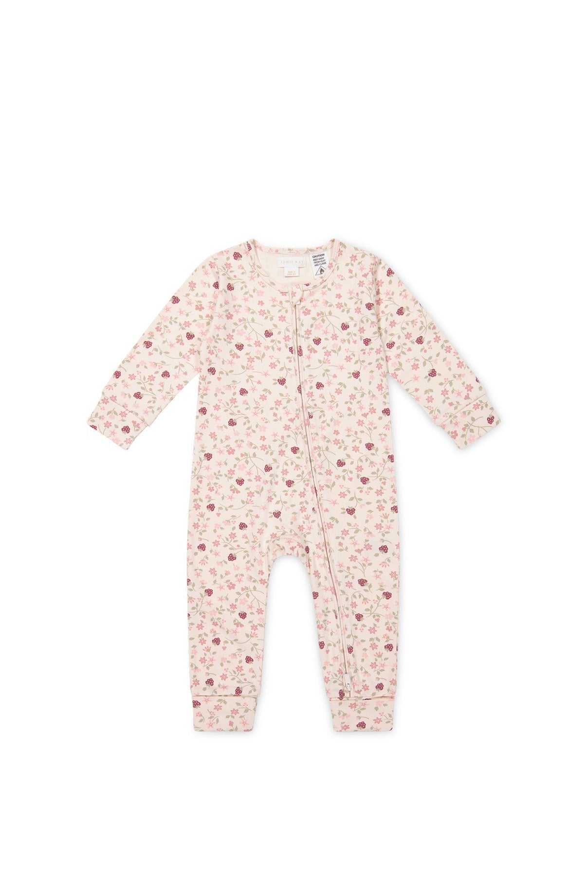 Organic Cotton Frankie Onepiece || Berry Cream Adaline Berries