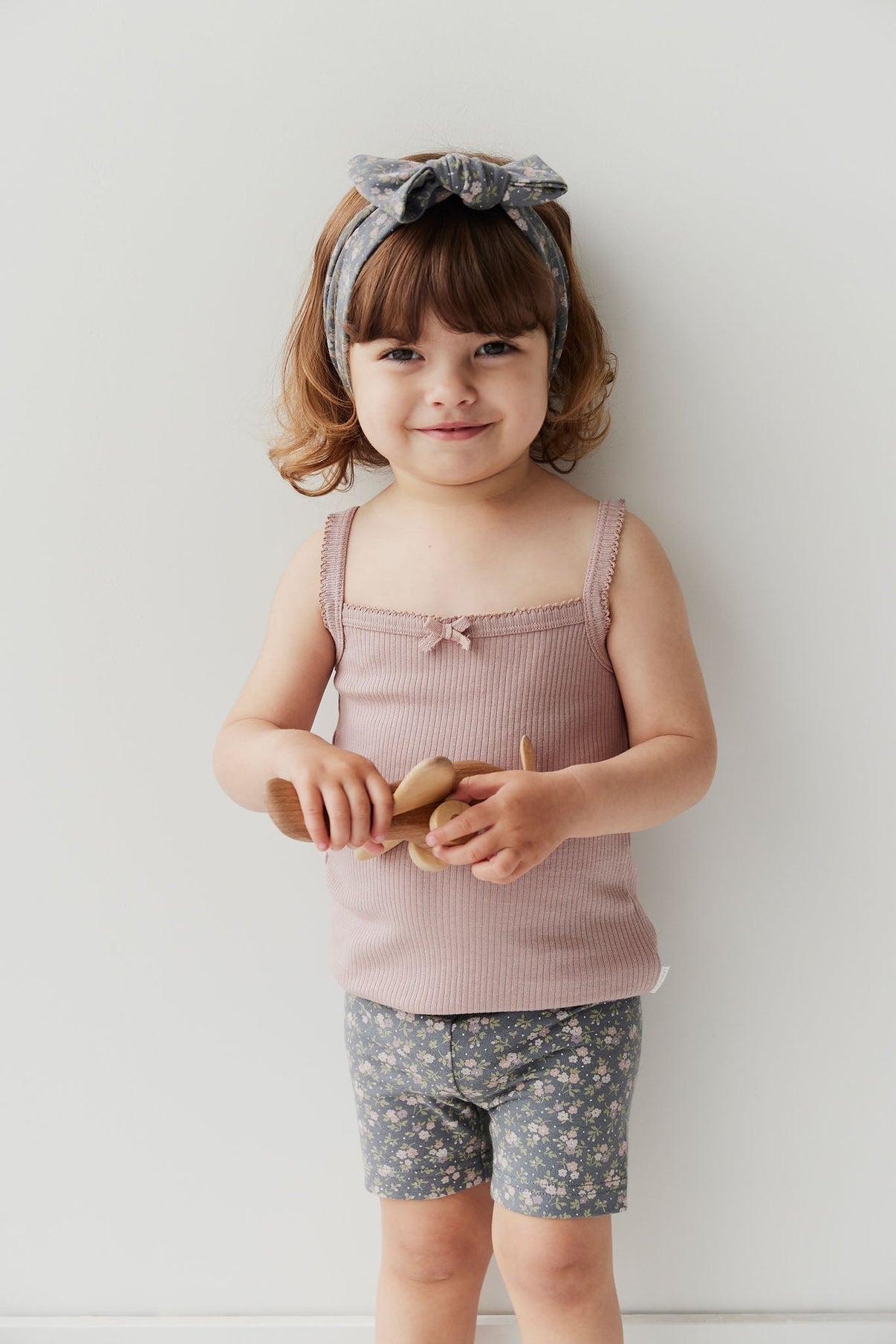 Organic Cotton Headband - Rosalie Floral Lava - Khanh