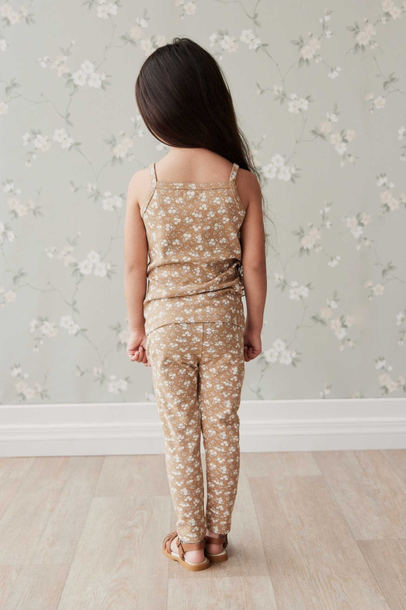 Organic Cotton Legging - Rosalie Field Caramel