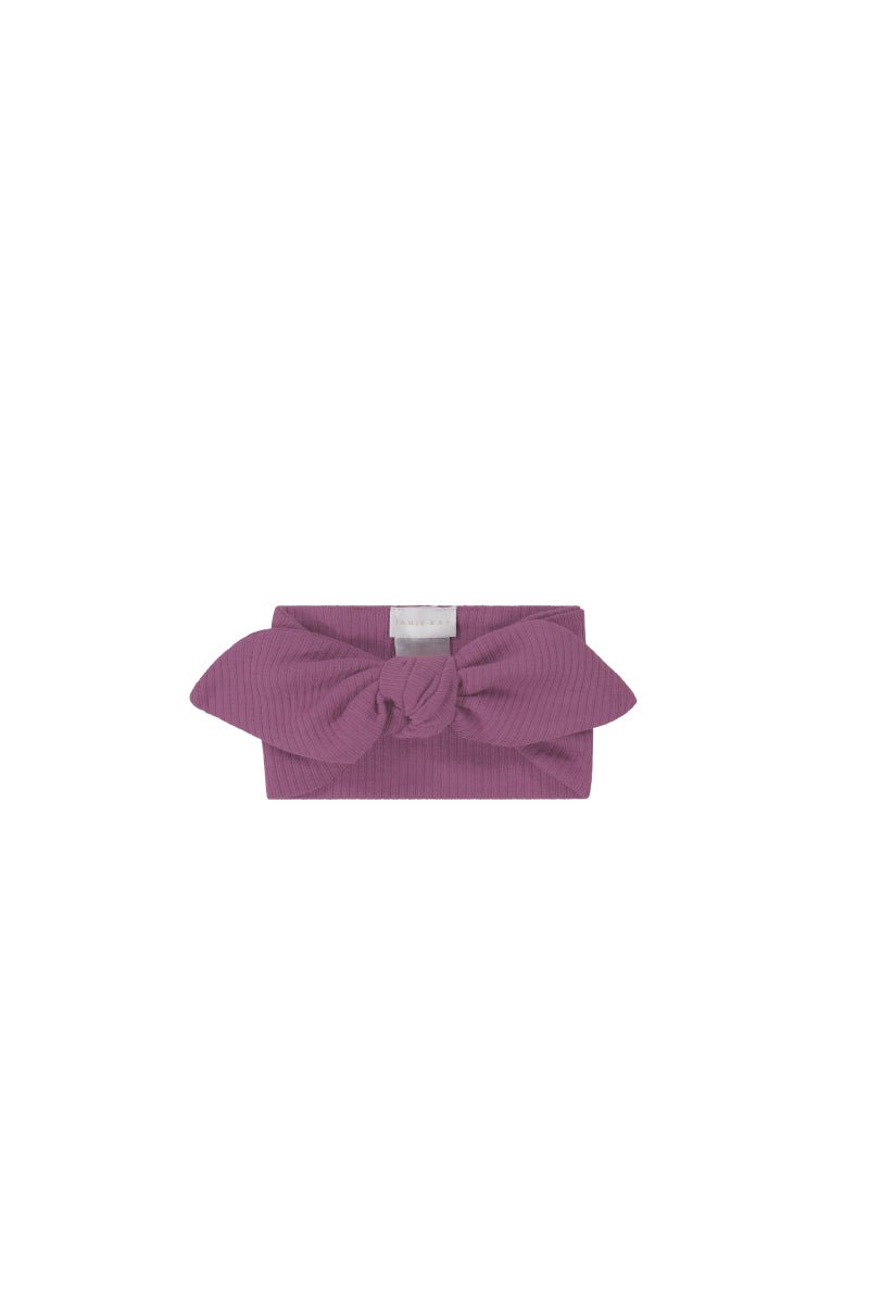 Organic Cotton Modal Lilian Headband || Grape