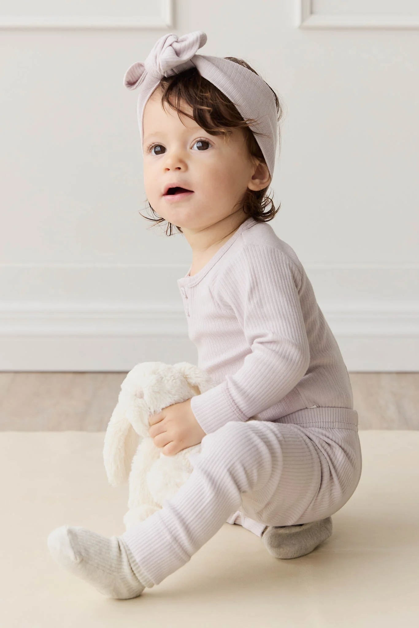Organic Cotton Modal Long Sleeve Bodysuit || Luna