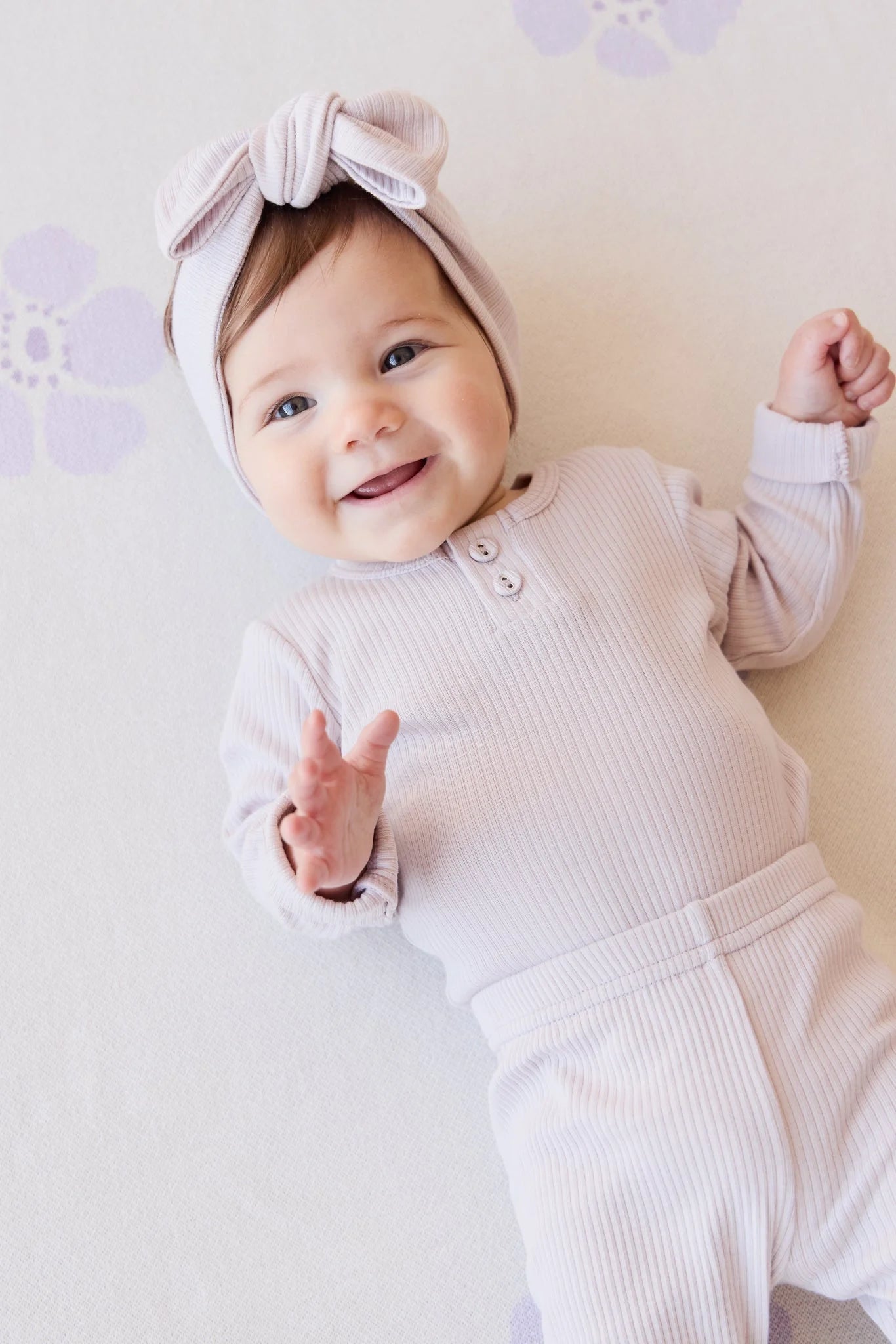 Organic Cotton Modal Long Sleeve Bodysuit || Luna
