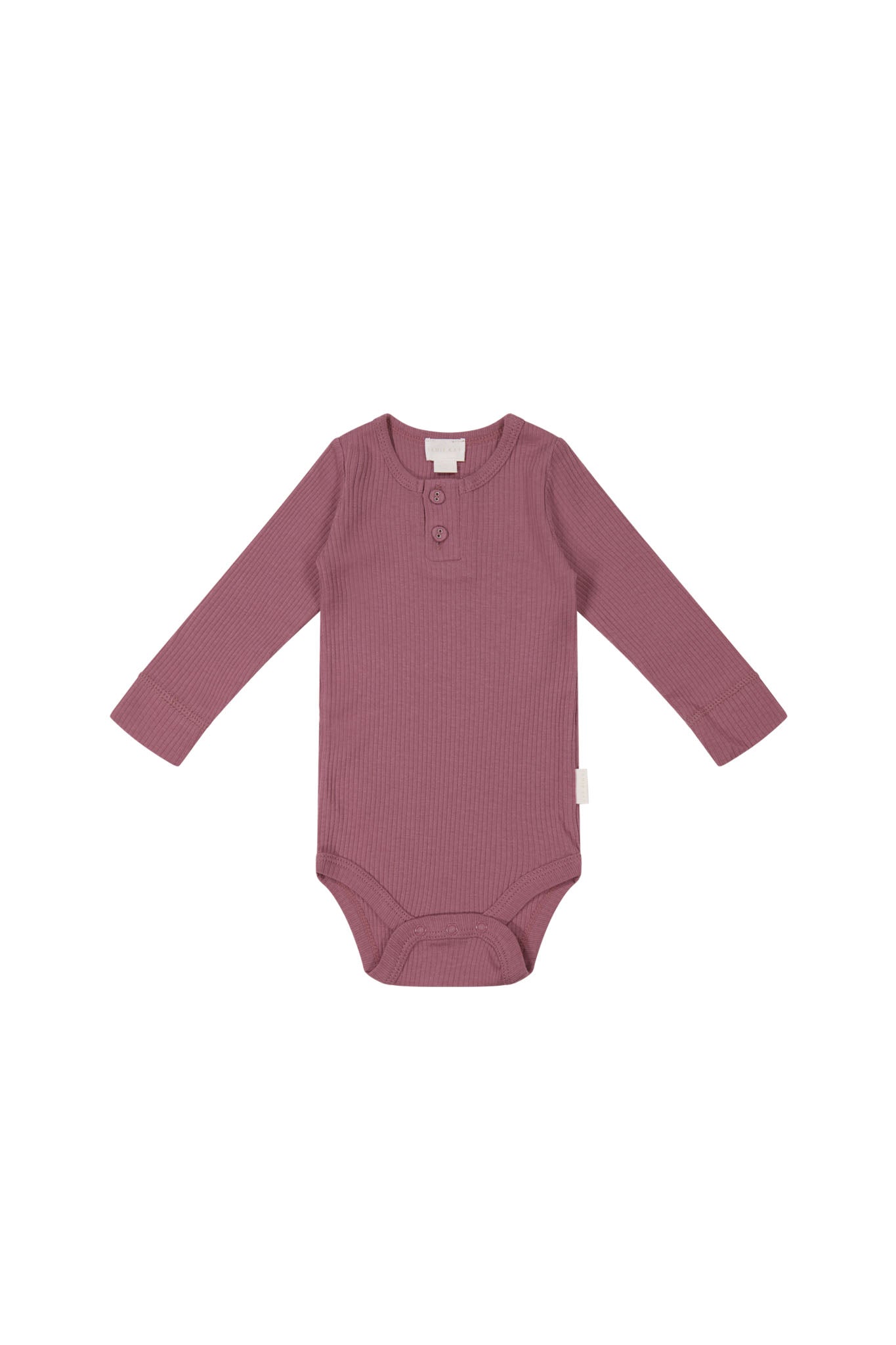 Organic Cotton Modal Long Sleeve Bodysuit - Rosette